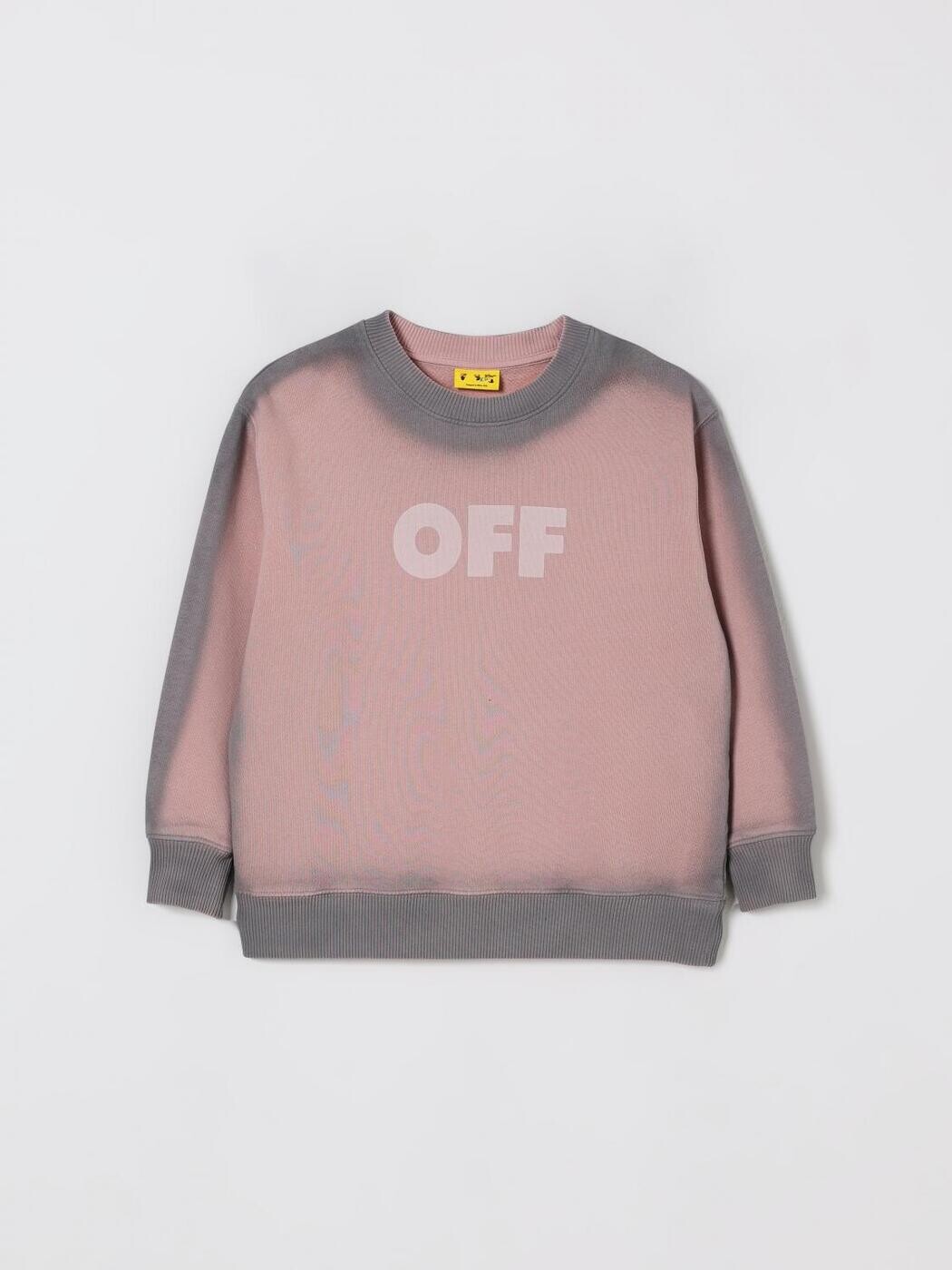 オフ 白いこと OFF-WHITE クルーネックジャンパー 編み物お召しもの ガールズ サクラ色 Crew neck jumpers OGBA001F25FLE004 関税 貨物輸送無料 2025AW gi