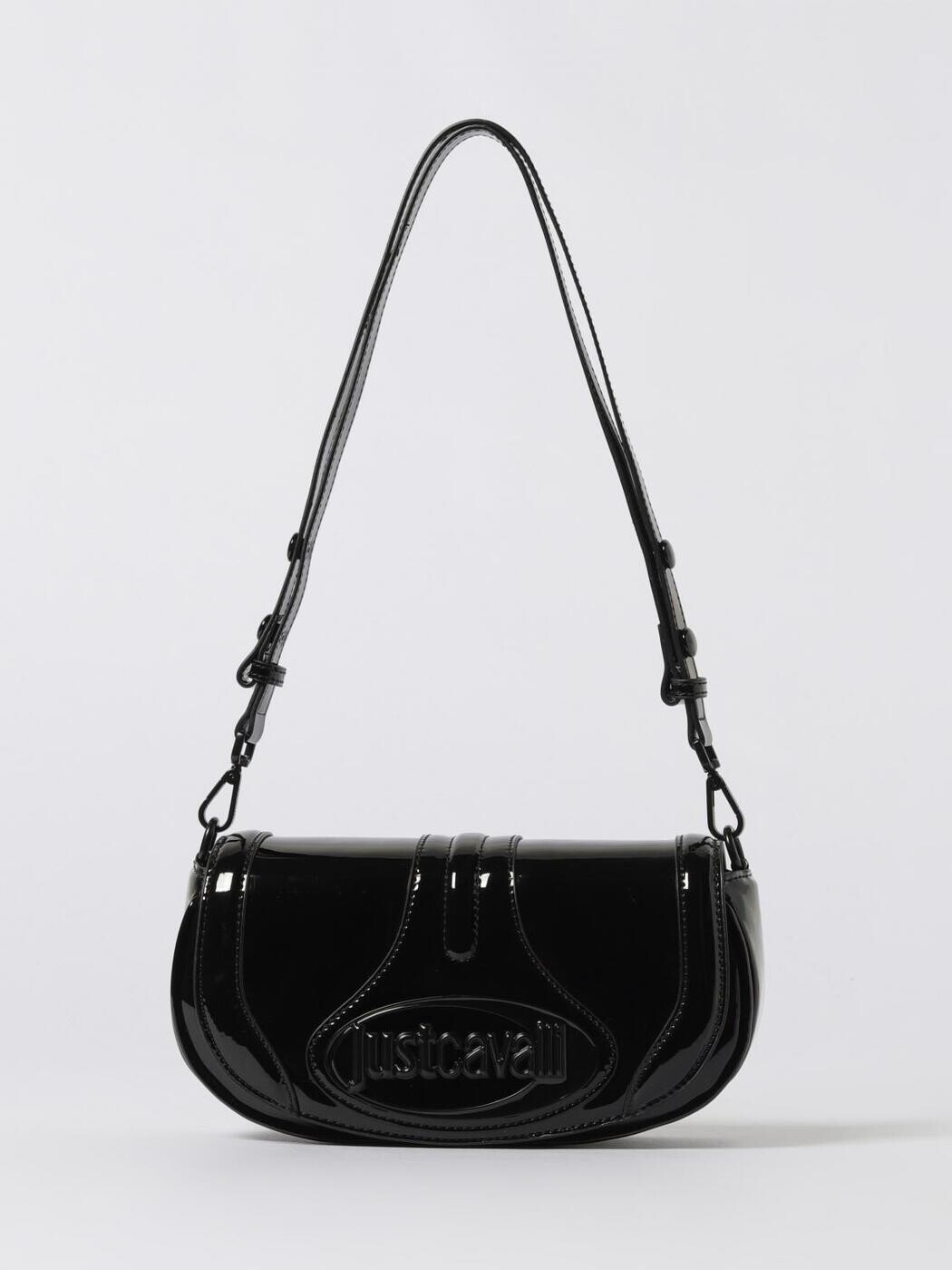 ジャスト カヴァリ JUST CAVALLI 御徒面子 レディース 黒いこと Business bags 79RA4BM1ZSA38 関税 貨物輸送無料 2025AW gi ショルダーバッグ・メッセンジャーバッグ-レディースバッグ-バッグ