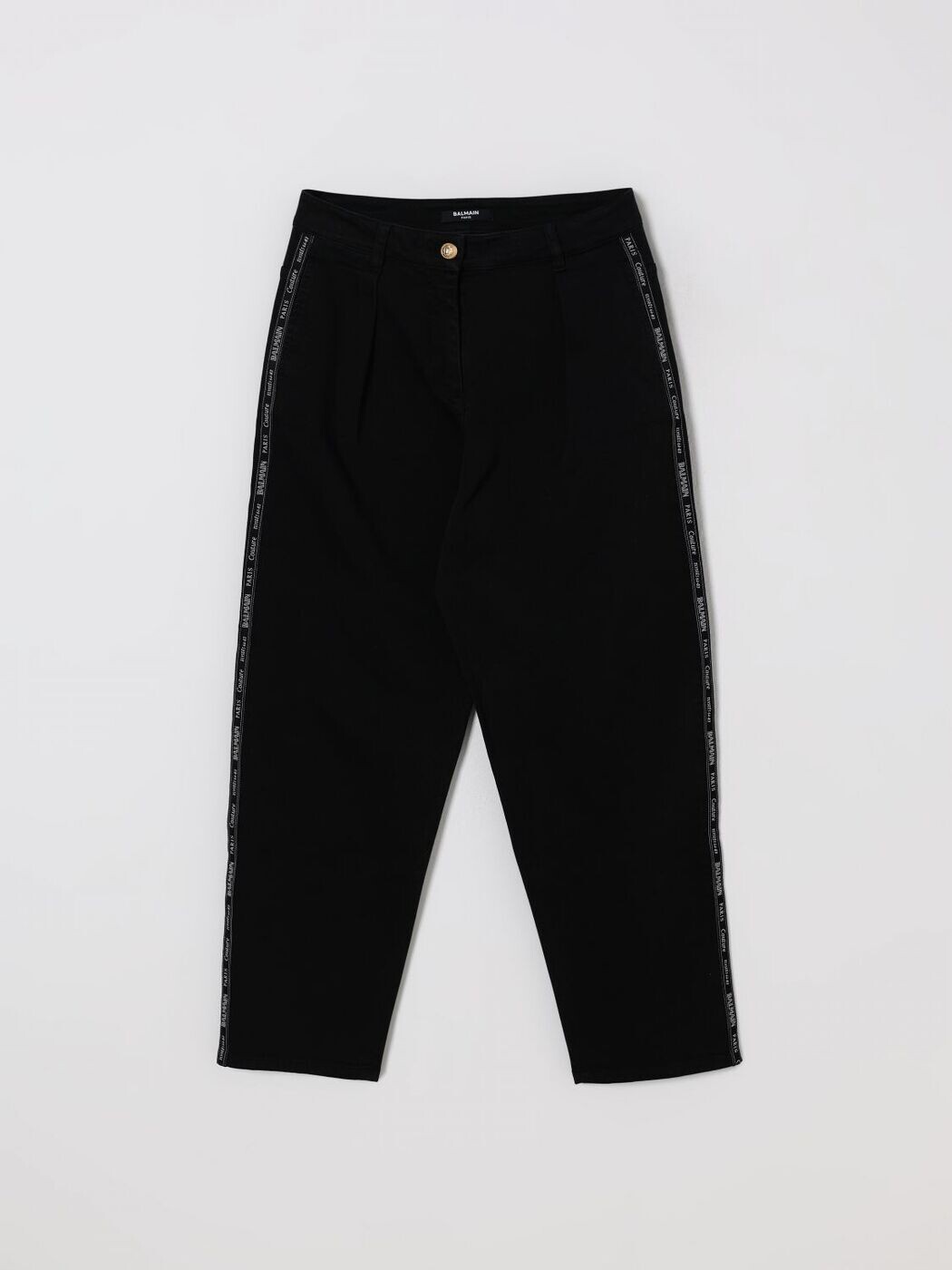 バルマン BALMAIN ズボン下 ボーイズ 黒いこと Cargo trousers BX6B70D0039 関税 貨物輸送無料 2025AW gi