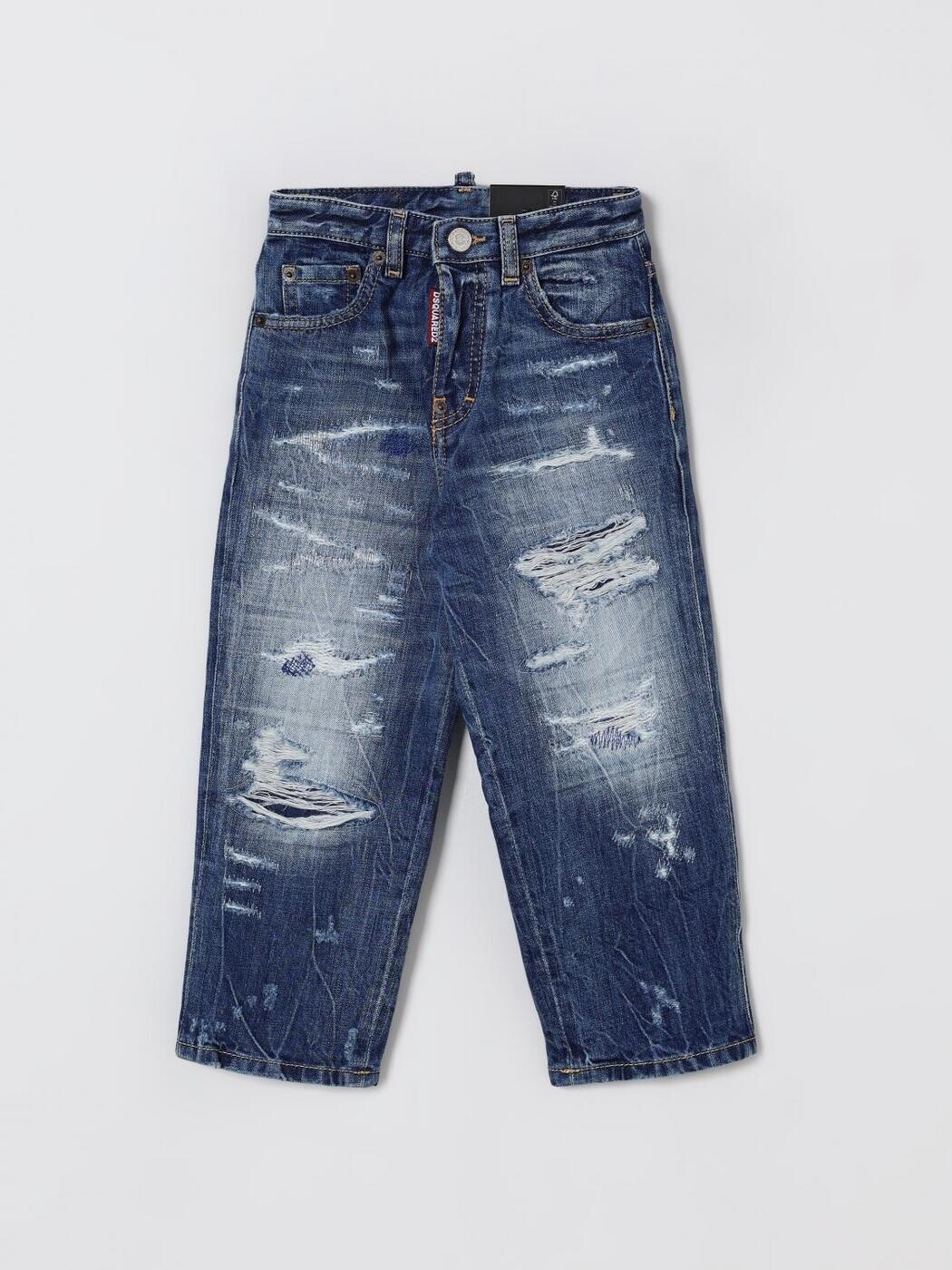 ディースクエアード DSQUARED2 レギュラーフィットジーンズ ジーンズ ガールズ 青碧 Regular fit jeans DQ3082D0AEN 関税 貨物輸送無料 2025AW gi
