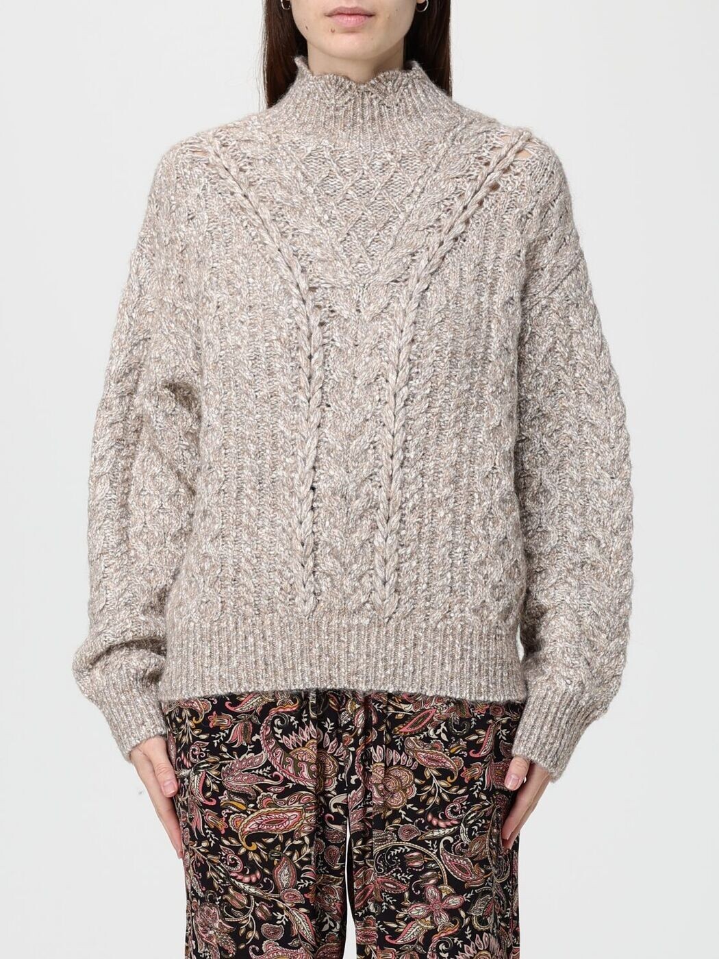 イザ呼びりん マラン はやりっ子 ISABEL MARANT ETOILE スウェーター 編み物御召しもの レディース ベージュ Knitwear PUO731FAC3L02E 関税 貨物輸送無料 2025AW gi