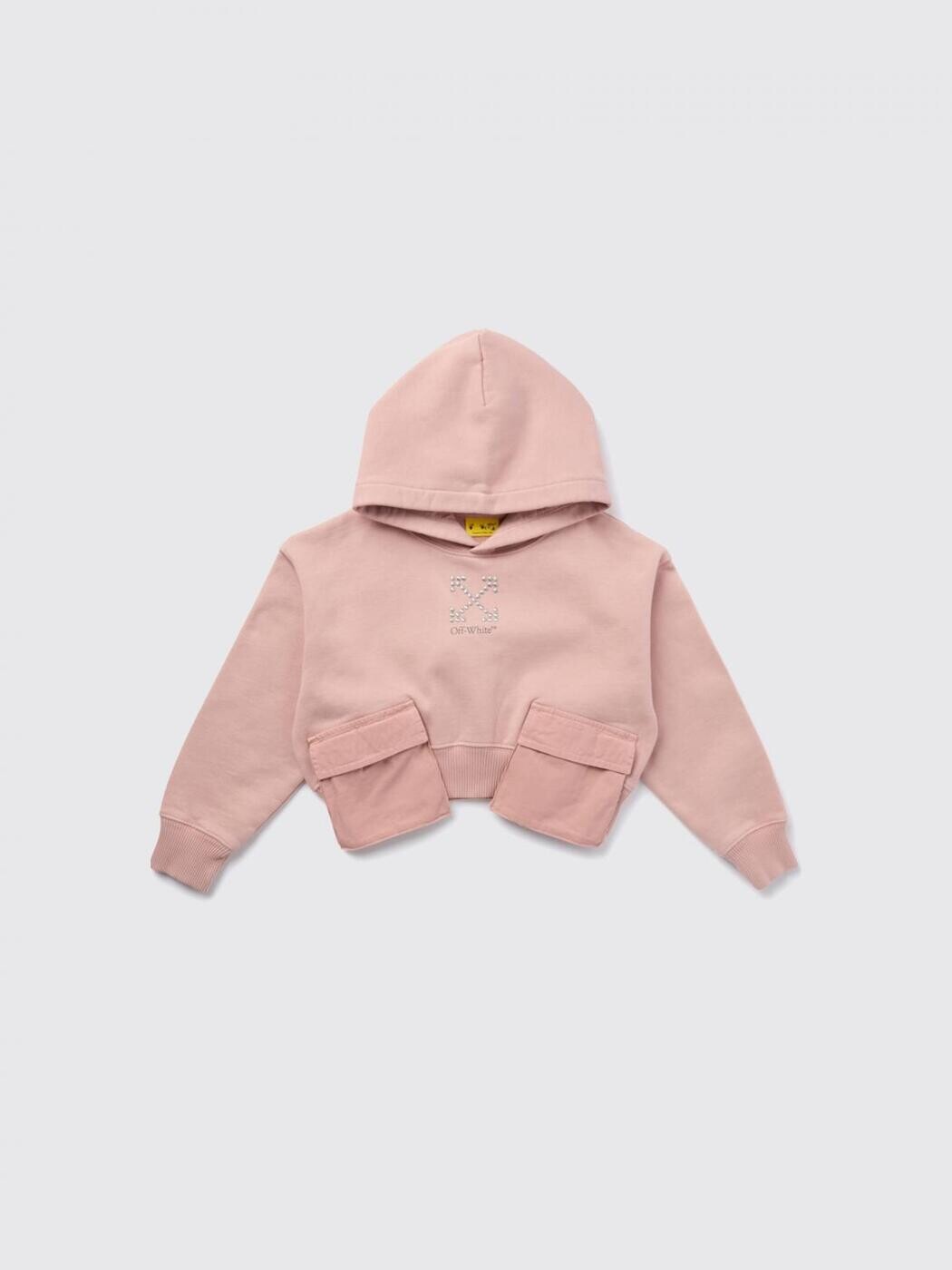 オフ 白いこと OFF-WHITE クルーネックジャンパー 編み物御召しもの ガールズ さくら色 Crew neck jumpers OGBB00BF25FLE001 関税 貨物輸送無料 2025AW gi