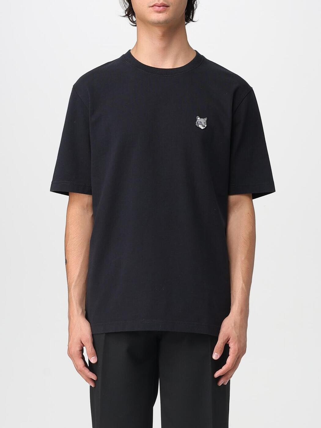 棲み家 稲荷 MAISON KITSUNE ティーシャツ メンズ 黒いこと T-shirts PM00108KJ7025 関税 貨物輸送無料 2026SS gi トップス-メンズファッション
