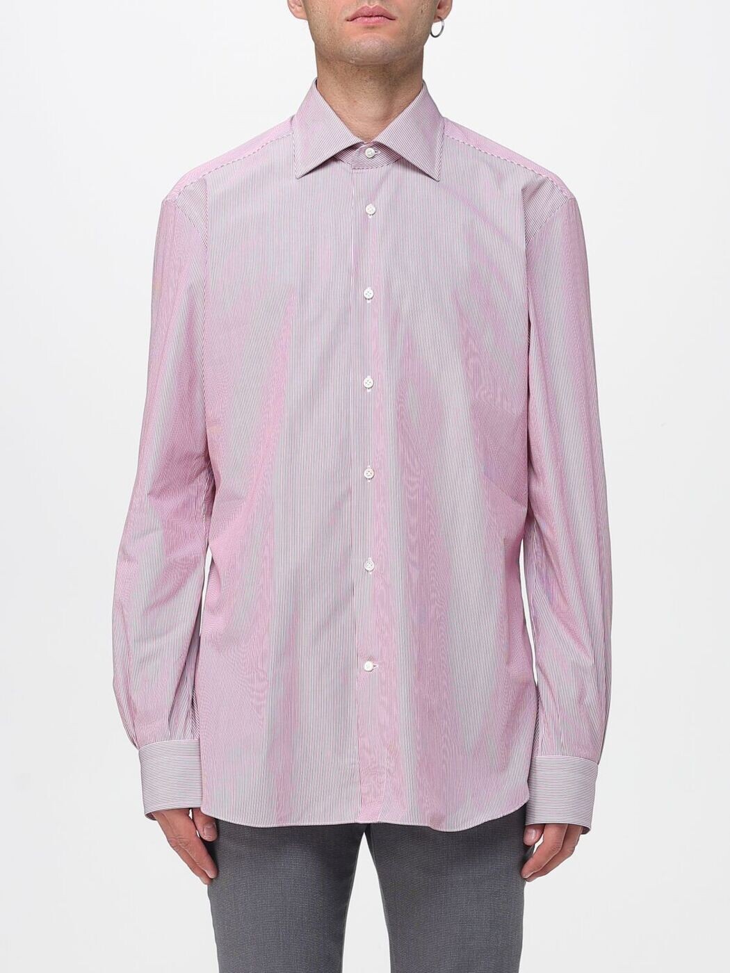 マッザレッリ MAZZARELLI シャツ メンズ レッド Shirts 4564 Red 関税 送料無料 2025AW gi|BRANDSHOP「il Tesoro」
