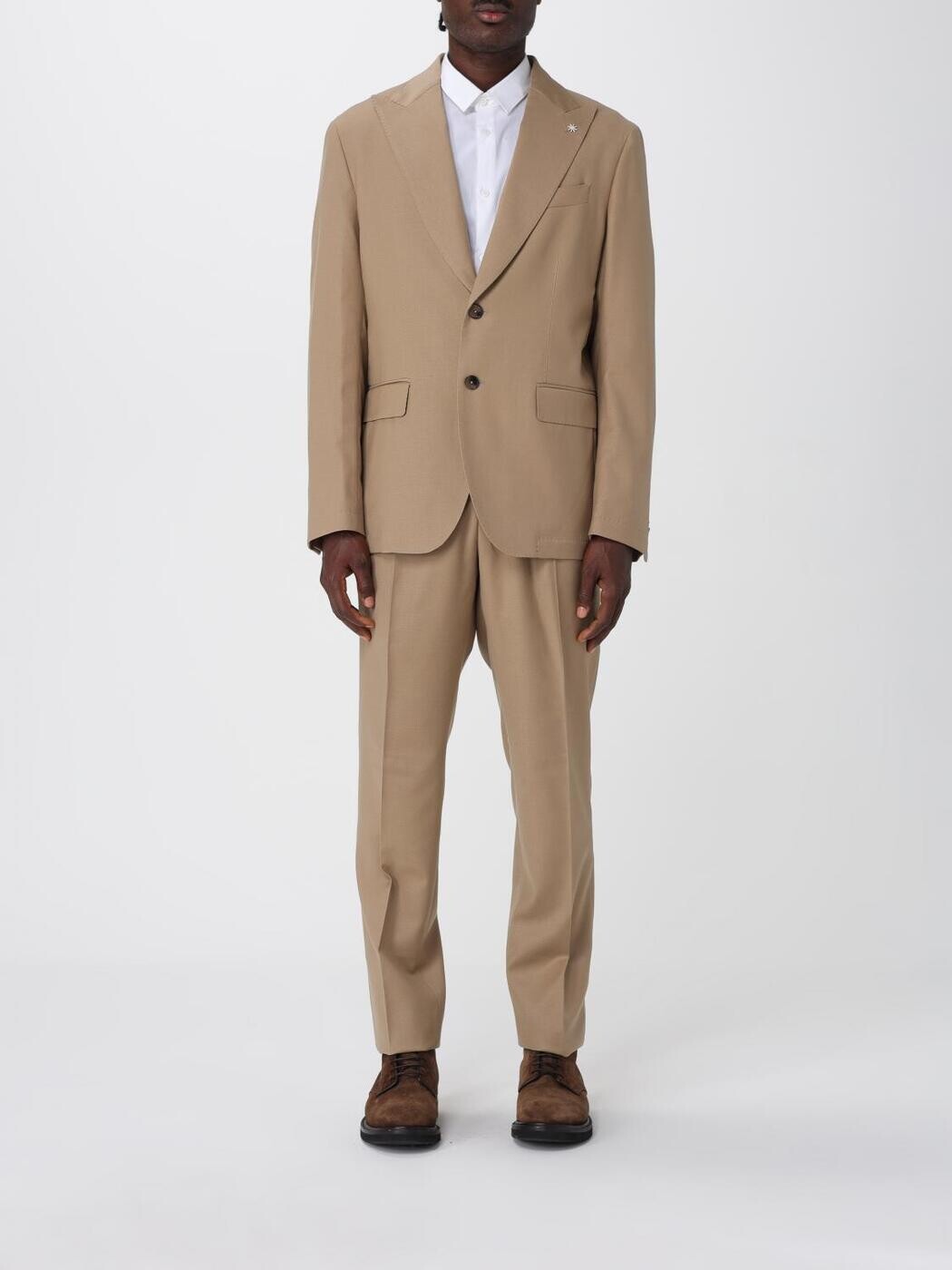 マニュエル・リッツ MANUEL RITZ フォーマル 背広 メンズ ベージュ Formal Outfits 3932A3748250501 関税 貨物輸送無料 2025AW gi