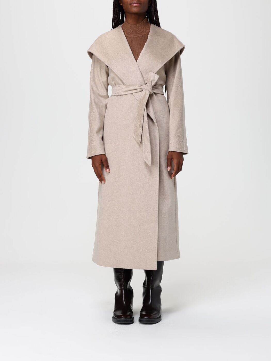 マックスマーラ ステュディオ MAX MARA STUDIO トレンチコート 厚地の外套 レディース ベージュ Coats and trench coats 2526016052600 関税 貨物輸送無料 2025AW gi