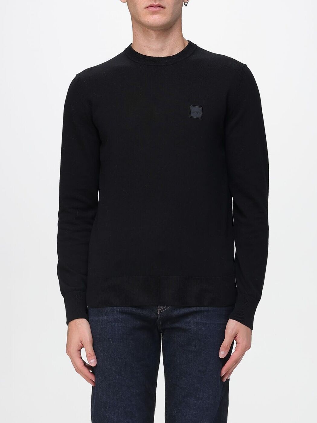 雇い主 BOSS プルオーバー 編み物御召しもの メンズ 黒いこと Knitwear 50527583 Black 関税 貨物輸送無料 2026SS gi