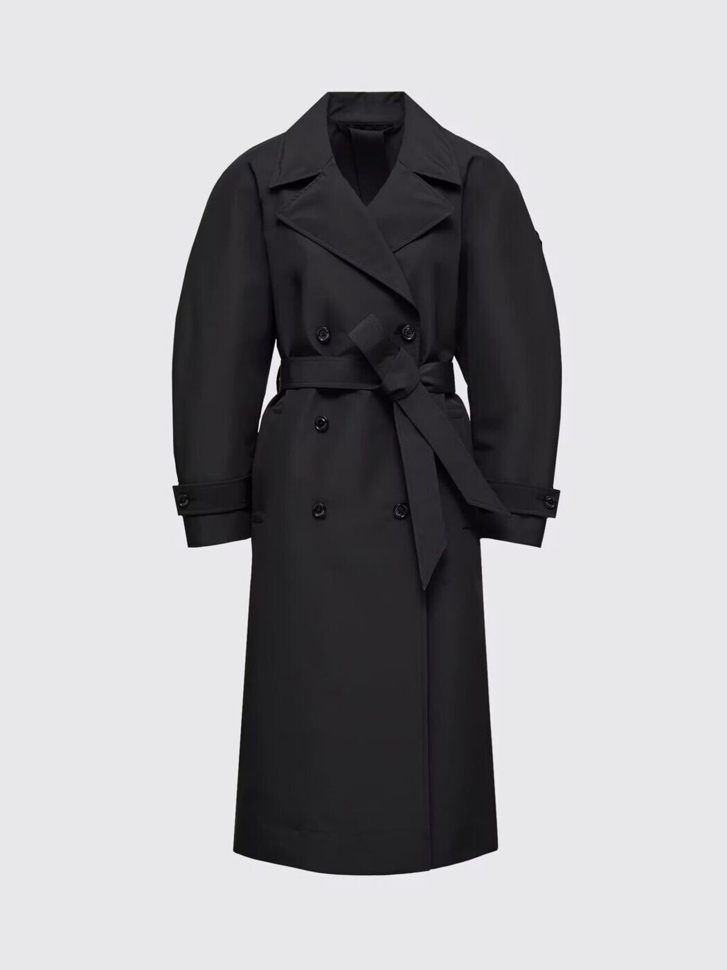 モンク軌跡 MONCLER トレンチコート 厚地の外套 レディース 黒いこと Coats and trench coats K24031C00005M6518 関税 貨物輸送無料 2025AW gi