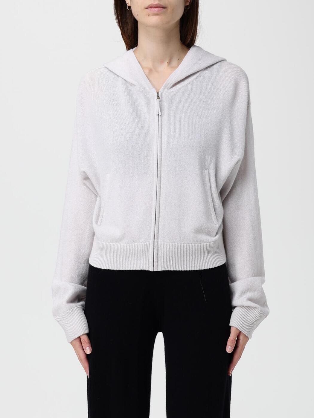 アリュード ALLUDE 調教師 レディース 薄墨色 Sweatshirts 17700 関税 貨物輸送無料 2025AW gi