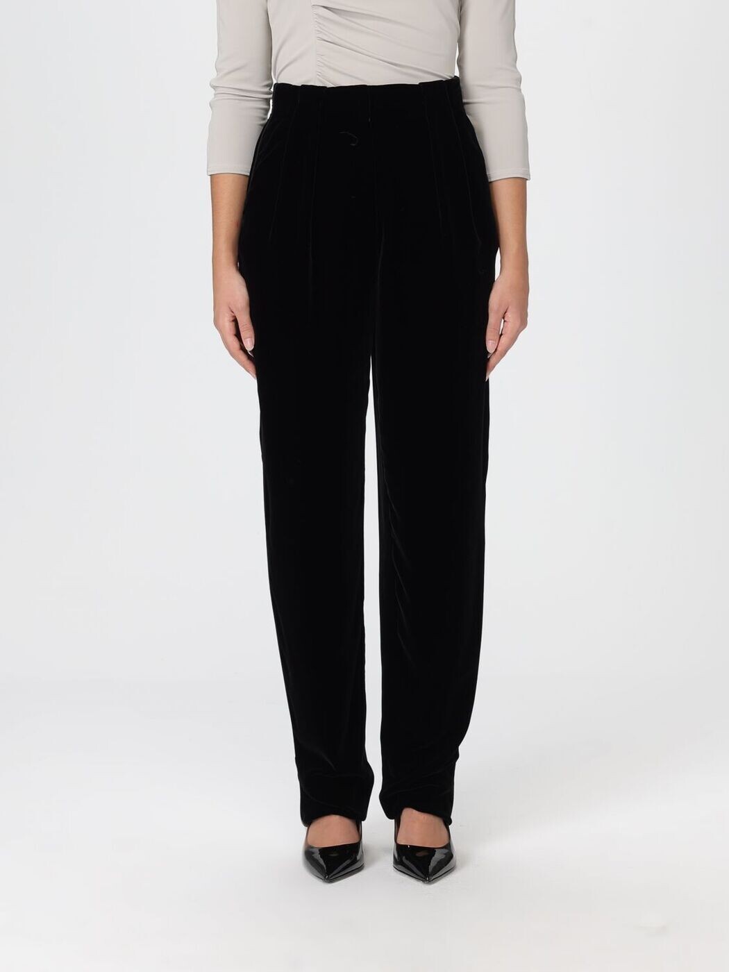 ジョルジオ アルマーニ GIORGIO ARMANI ズボン パンツ レディース ブラック Trousers GW001564AF20583 Black 関税 送料無料 2025AW gi｜BRANDSHOP「il Tesoro」