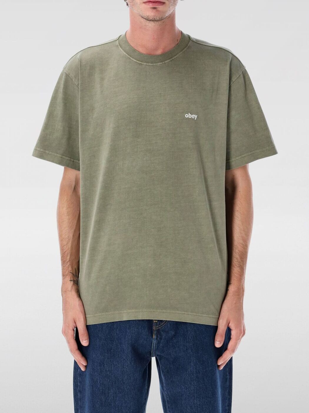 オベイ OBEY Tシャツ メンズ グリーン T-shirts 131080353 Green 関税 送料無料 2025AW gi|BRANDSHOP「il Tesoro」