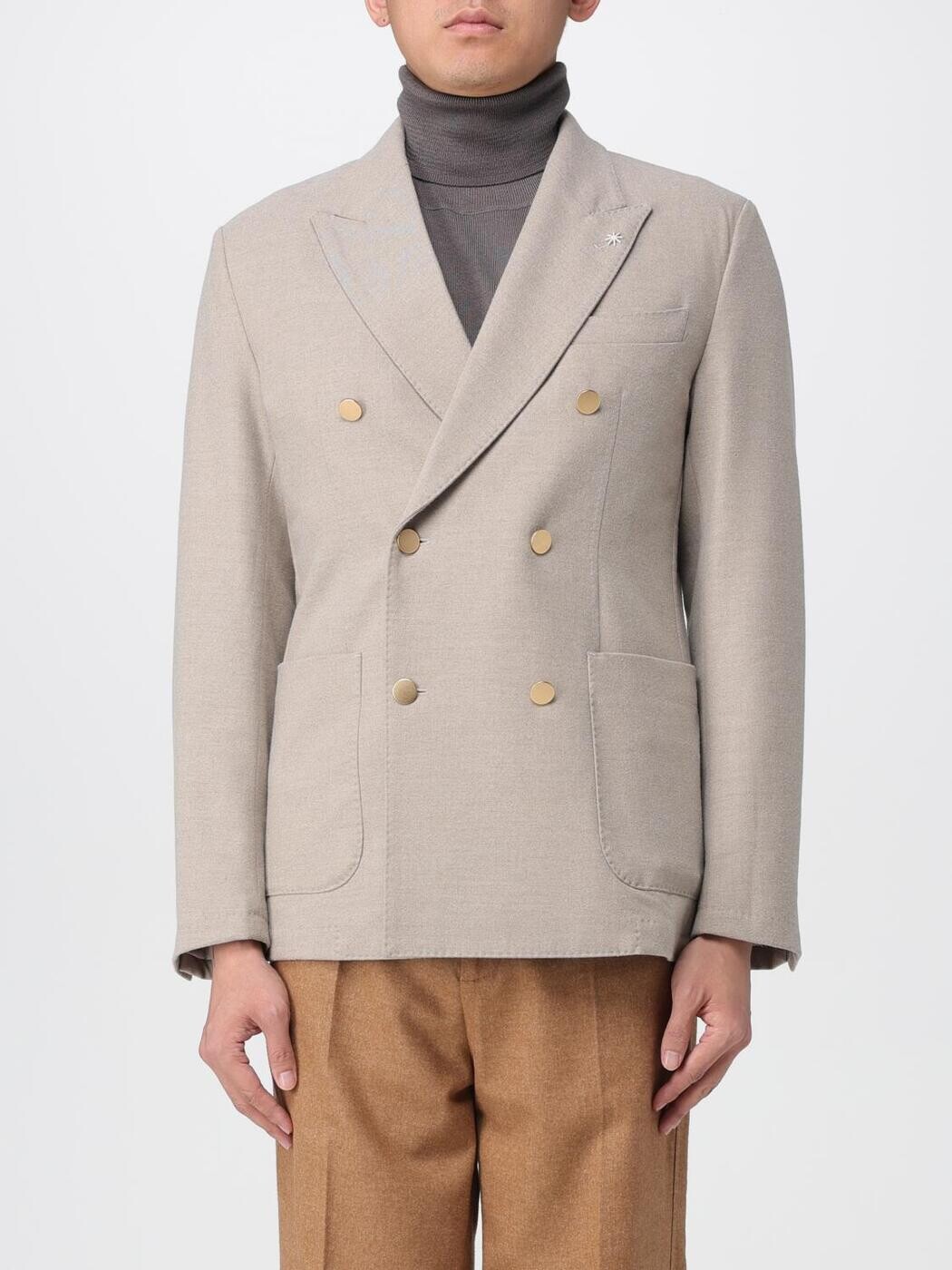 マニュエル・リッツ MANUEL RITZ ジャケット メンズ ベージュ Jackets 3932G2738YC253750 Beige 関税 送料無料 2025AW gi｜BRANDSHOP「il Tesoro」
