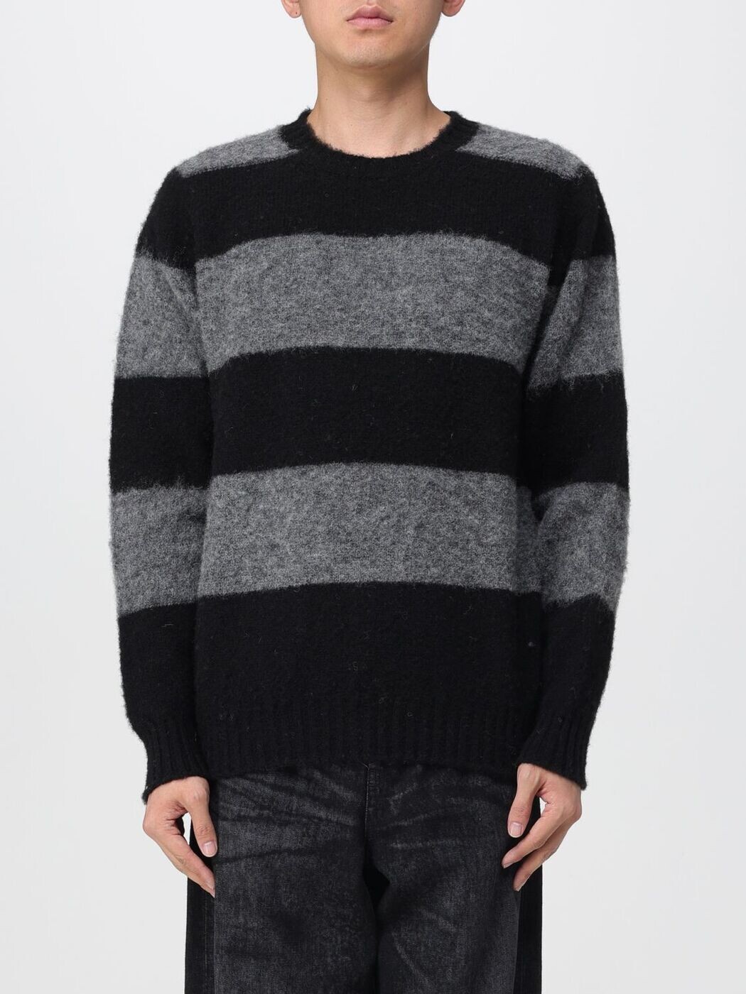ハウリン HOWLIN' セーター ニットウェア メンズ ブラック Knitwear SHAGGYBEARCH Black 関税 送料無料 2025AW gi｜BRANDSHOP「il Tesoro」