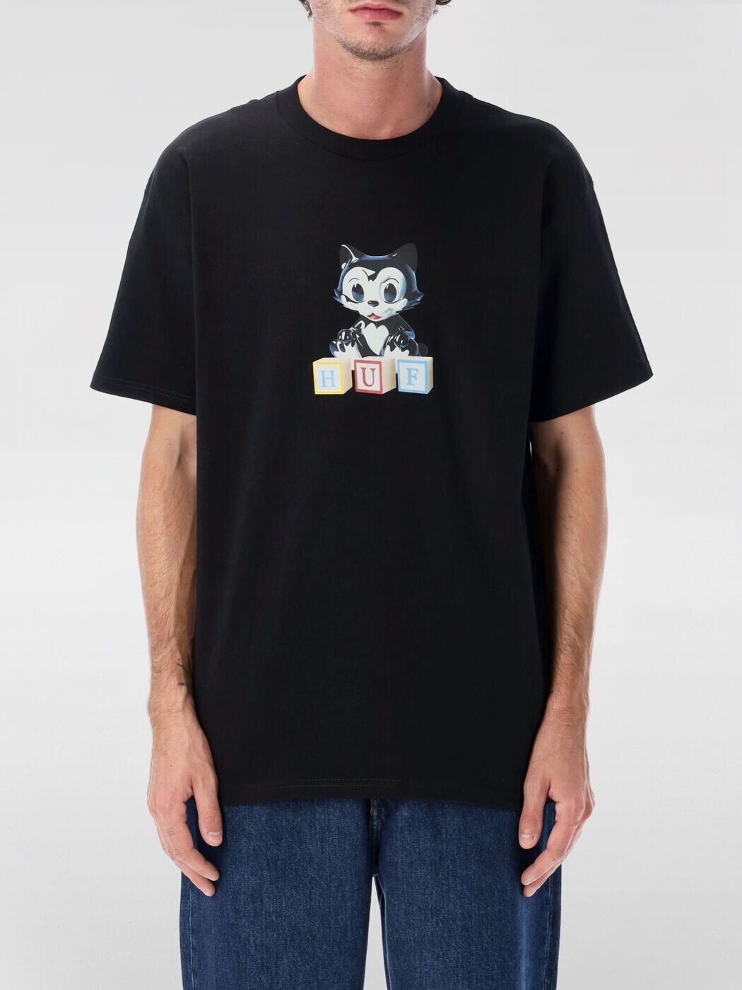 ハフ HUF Tシャツ メンズ ブラック T-shirts TS02528 関税 送料無料 2025AW gi