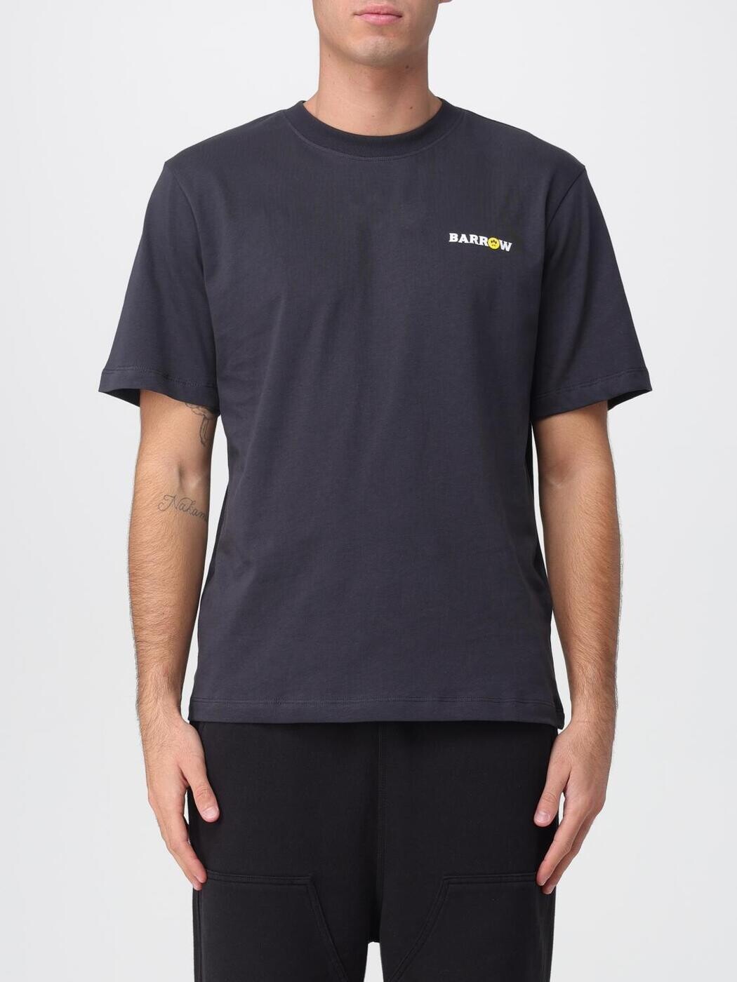 バロウ BARROW プルオーバー メンズ T-shirts F5BWUATH127 Charcoal 関税 貨物輸送無料 2025AW gi