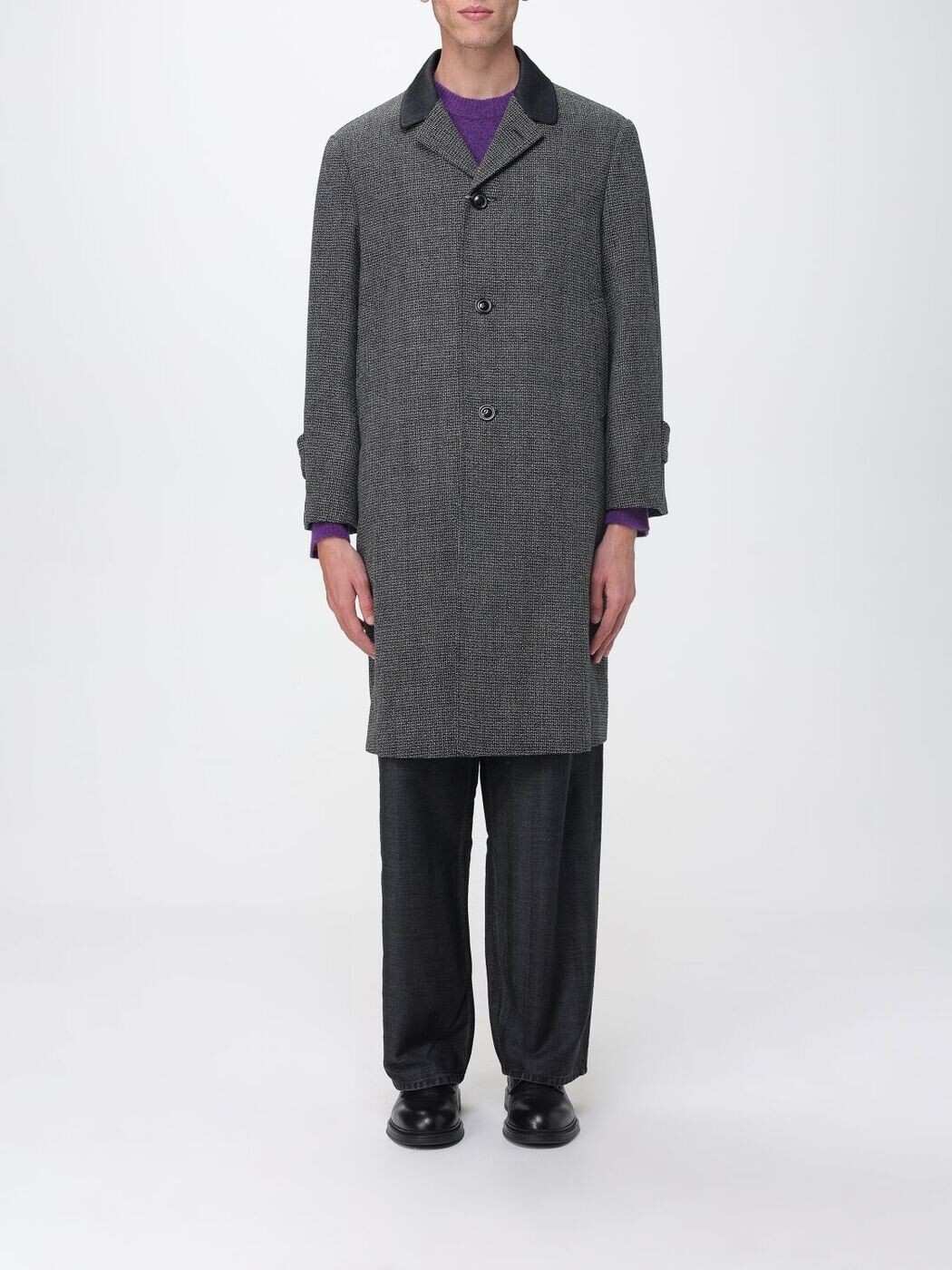 住みか マルジェラ MAISON MARGIELA トレンチ 厚地の外套 メンズ 黒いこと Coats and Trench S50AA0159M35485 関税 貨物輸送無料 2025AW gi