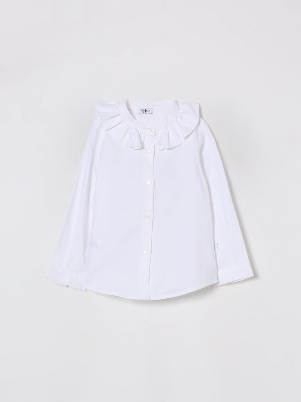 イルグッフォ IL GUFO フォーマルシャツ プルオーバー ガールズ 白いこと Formal shirts A25GCL0002C0052 関税 貨物輸送無料 2025AW gi