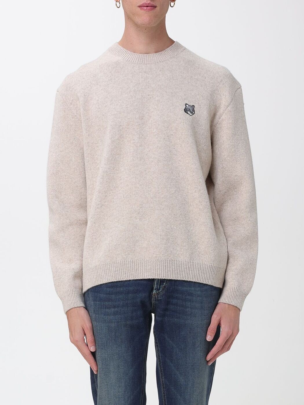 メゾン キツネ MAISON KITSUNE セーター ニットウェア メンズ ベージュ Knitwear PM00817KT1180 Beige 関税 送料無料 2025AW gi｜BRANDSHOP「il Tesoro」