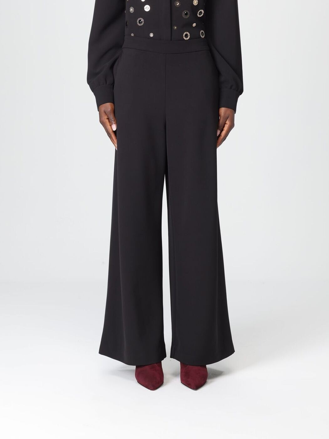 マリパルミ MALIPARMI ズボン パンツ レディース ブラック Trousers JH805350658 Black 関税 送料無料 2025AW gi|BRANDSHOP「il Tesoro」