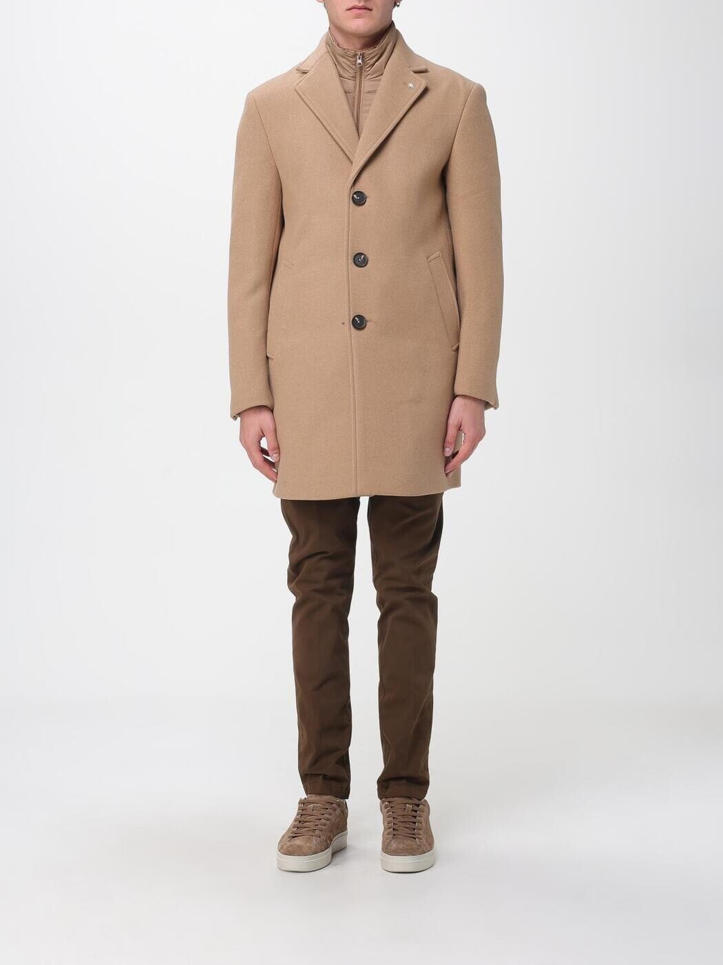 マニュエル・リッツ MANUEL RITZ トレンチ 厚地の外套 メンズ 赤銅色 Coats and Trench 3932C4548C253738 関税 貨物輸送無料 2025AW gi メンズファッション-コート・ジャケット