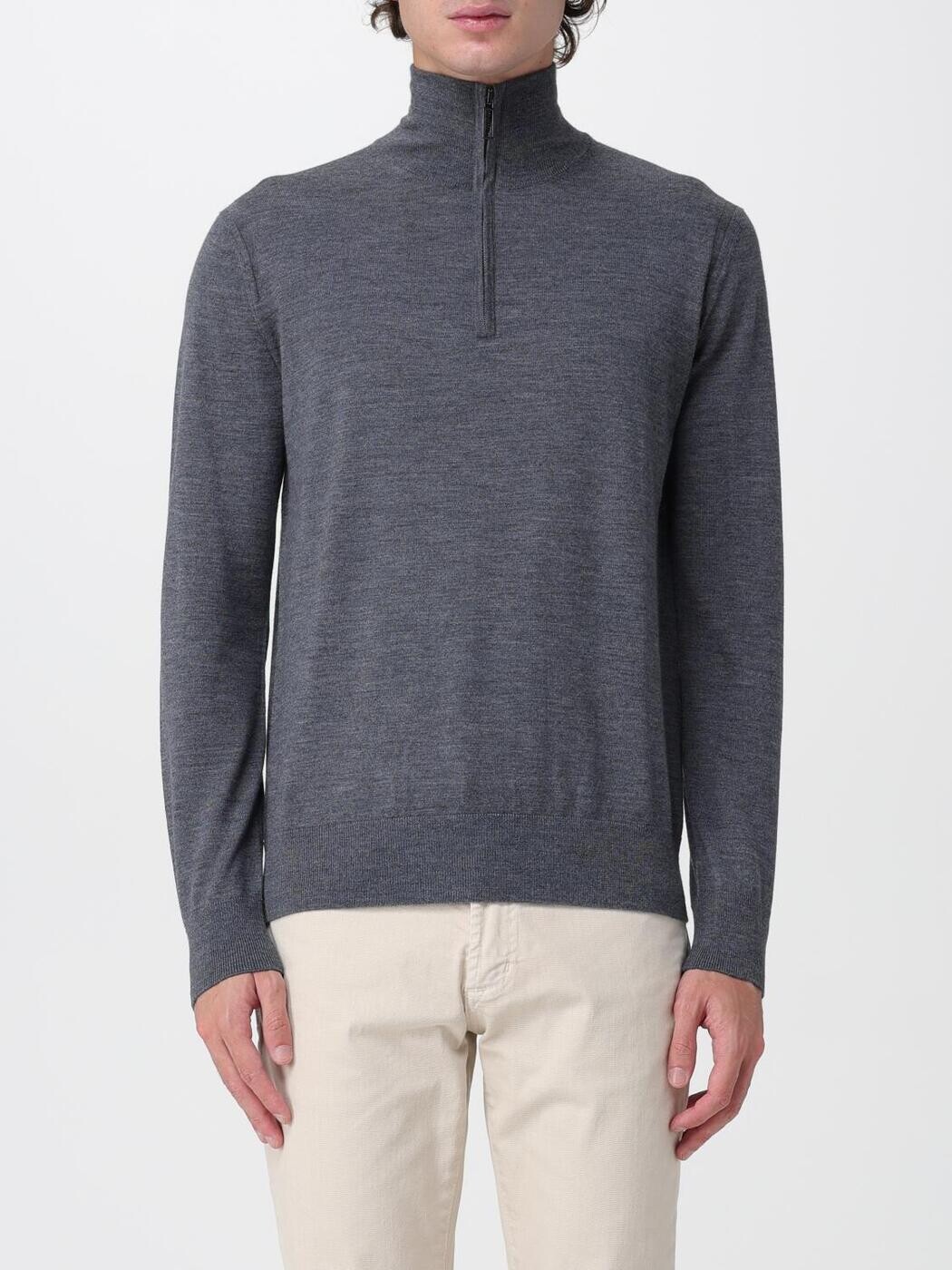 パオロペコラ PAOLO PECORA プルオーバー 編み物御召しもの メンズ 薄墨色 Knitwear A006F001 Grey 関税 貨物輸送無料 2025AW gi