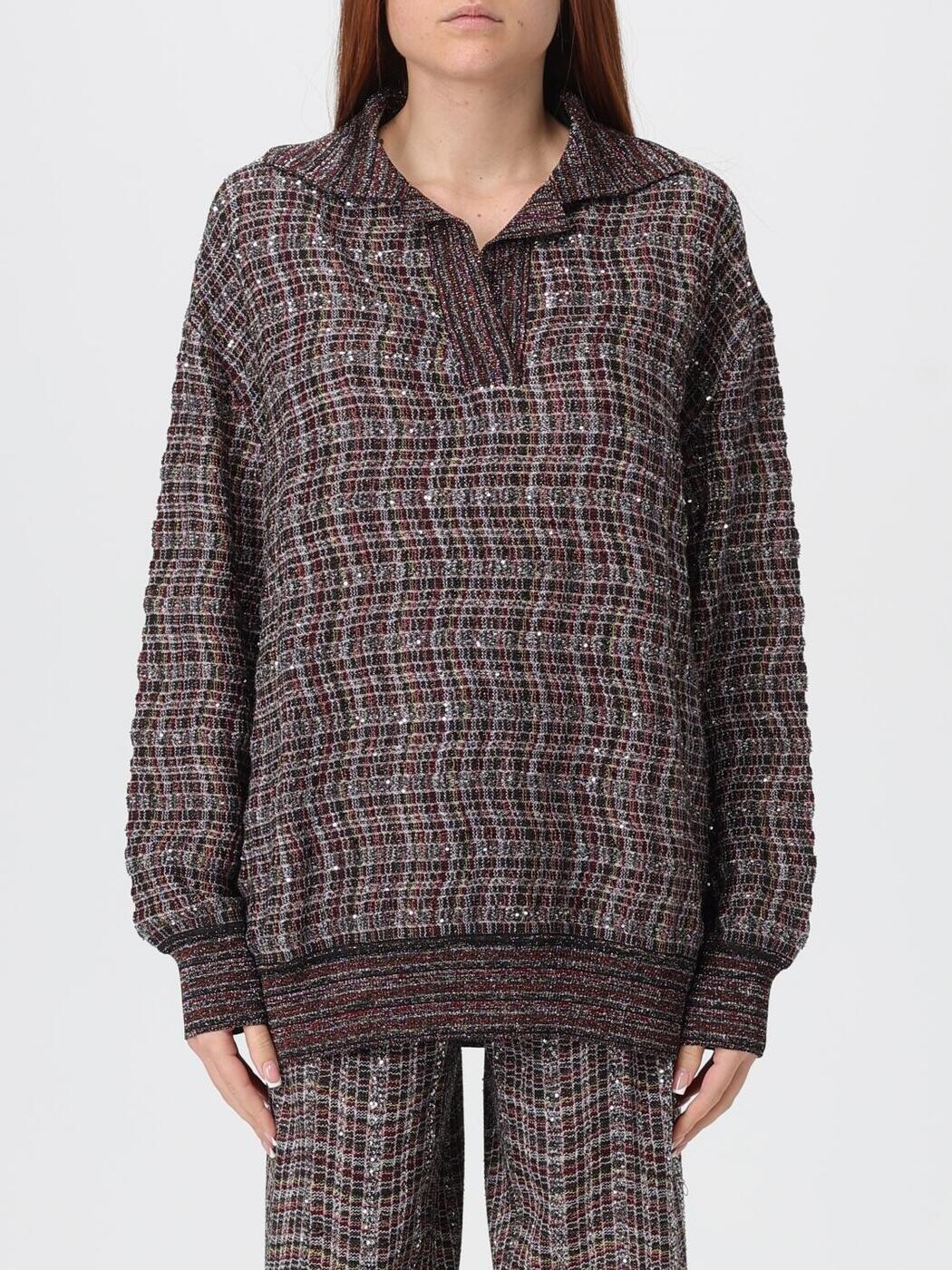 ミッソーニ MISSONI スポーツシャツ レディース 赤銅色 Polo DS25WN22BC005W 関税 貨物輸送無料 2025AW gi