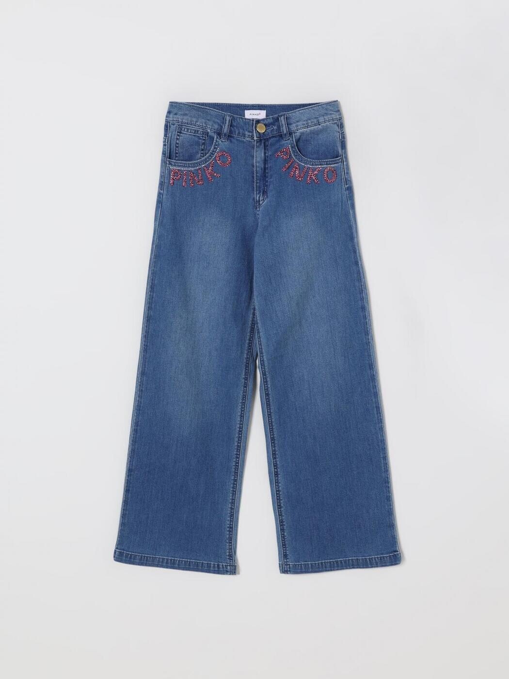 ピンコキッズ PINKO KIDS レギュラーフィットジーンズ ジーンズ ガールズ Regular fit jeans KFPA031CDS057 関税 貨物輸送無料 2025AW gi