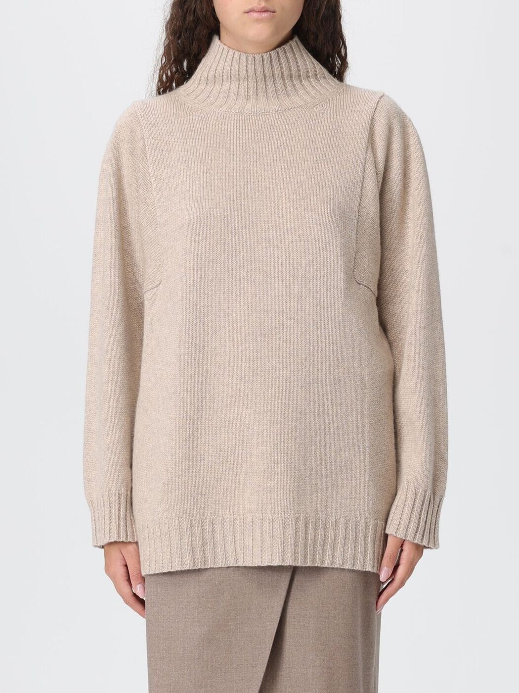 マックス パンパノウサギ MAX MARA スウェーター 編み物御召しもの レディース ベージュ Knitwear 2521366022600 関税 貨物輸送無料 2025AW gi