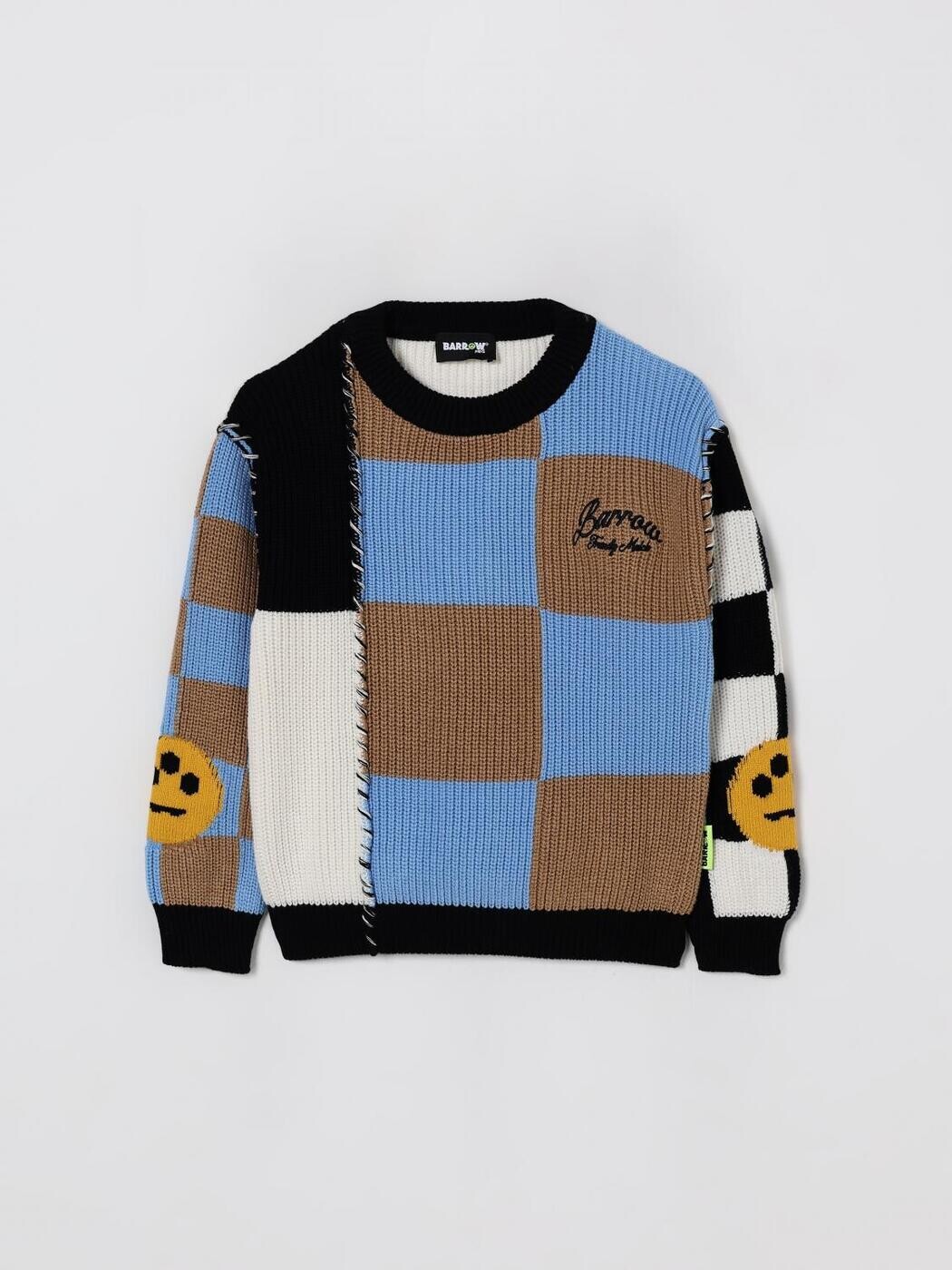 バロウキッズ BARROW KIDS クルーネックジャンパー 編み物御召しもの ボーイズ Crew neck jumpers F5BKJUJP109 関税 貨物輸送無料 2025AW gi