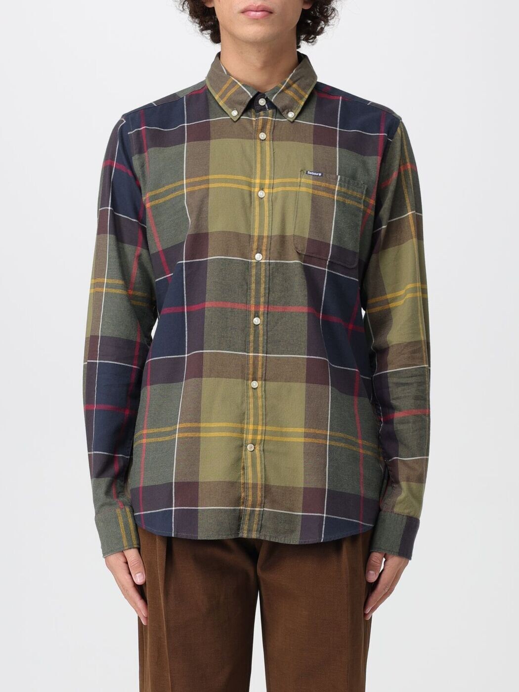 バブアー BARBOUR プルオーバー メンズ 緑であること Shirts MSH4992 関税 貨物輸送無料 2025AW gi