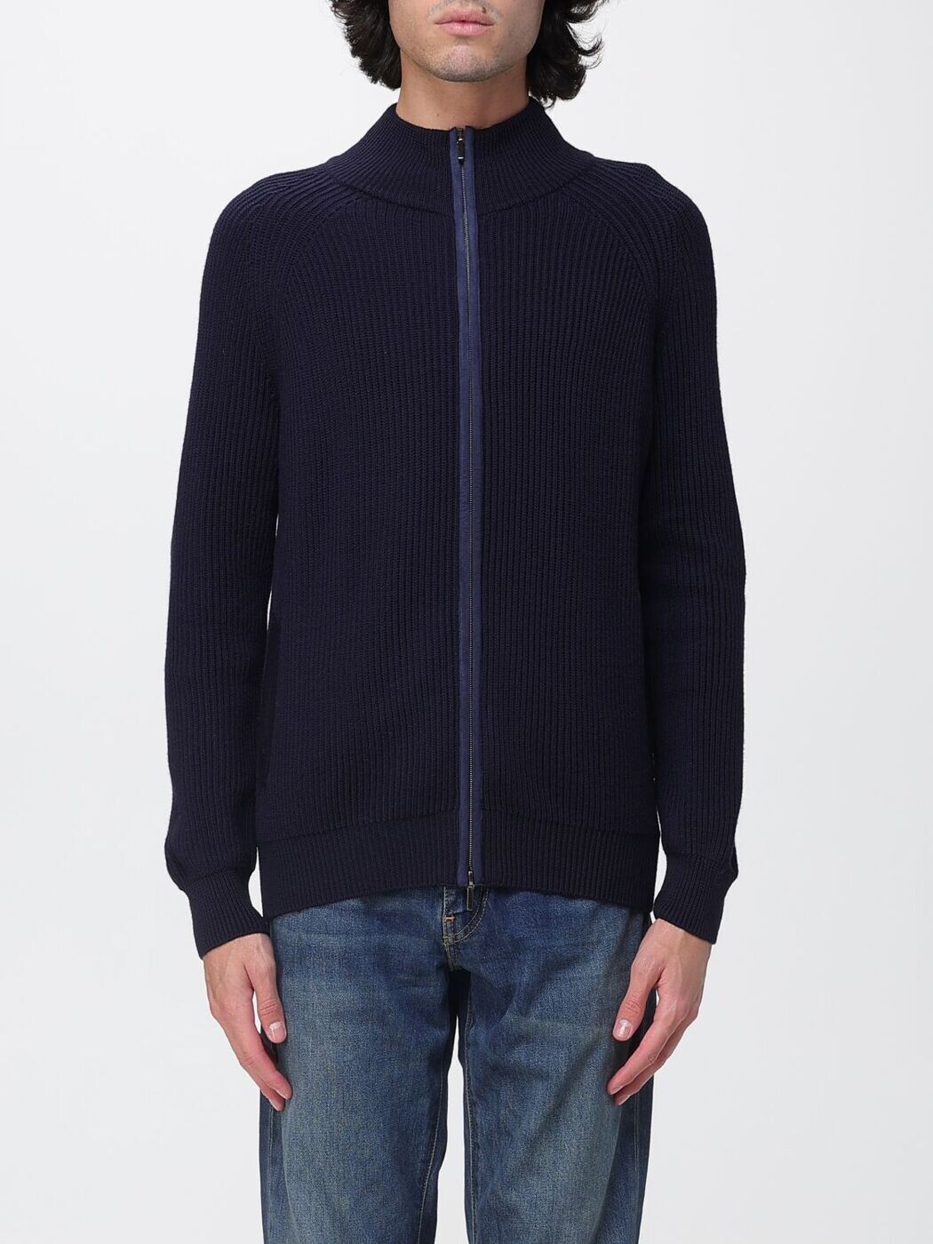 クロスシー XC プルオーバー 編み物御召しもの メンズ 青味 Knitwear 249 1655 249 Blue 関税 貨物輸送無料 2025AW gi