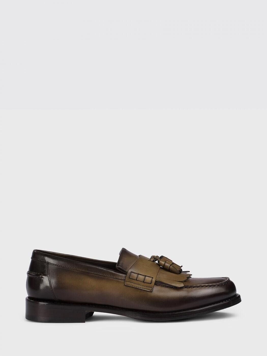 デュカルス DOUCAL\u0027S 置き目毛皮 メンズ 赤銅色 Loafers DU3498BRANUF159 関税 貨物輸送無料 2026SS gi