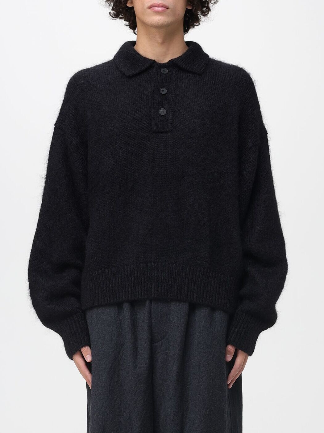 スタジオ ニコルソン STUDIO NICHOLSON ポロシャツ メンズ ブラック Polo shirts DUNESN1493 Black 関税 送料無料 2025AW gi｜BRANDSHOP「il Tesoro」