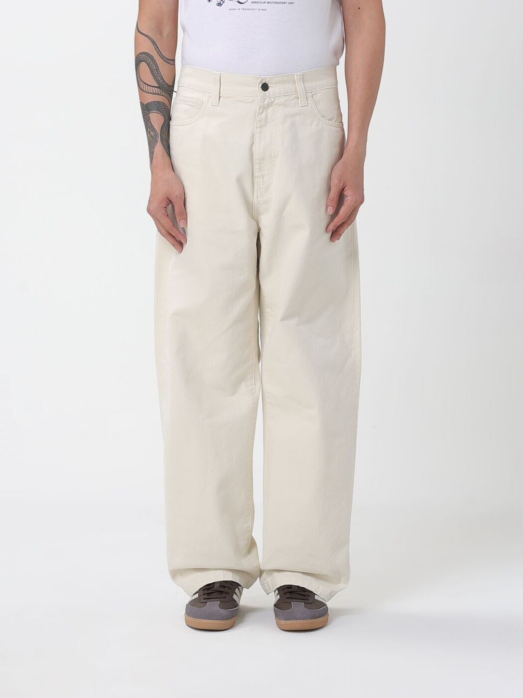 鉄道車両ハート形 ダブリューアイピー CARHARTT WIP ジーンズ メンズ 白いこと Jeans I033756 関税 貨物輸送無料 2025AW gi
