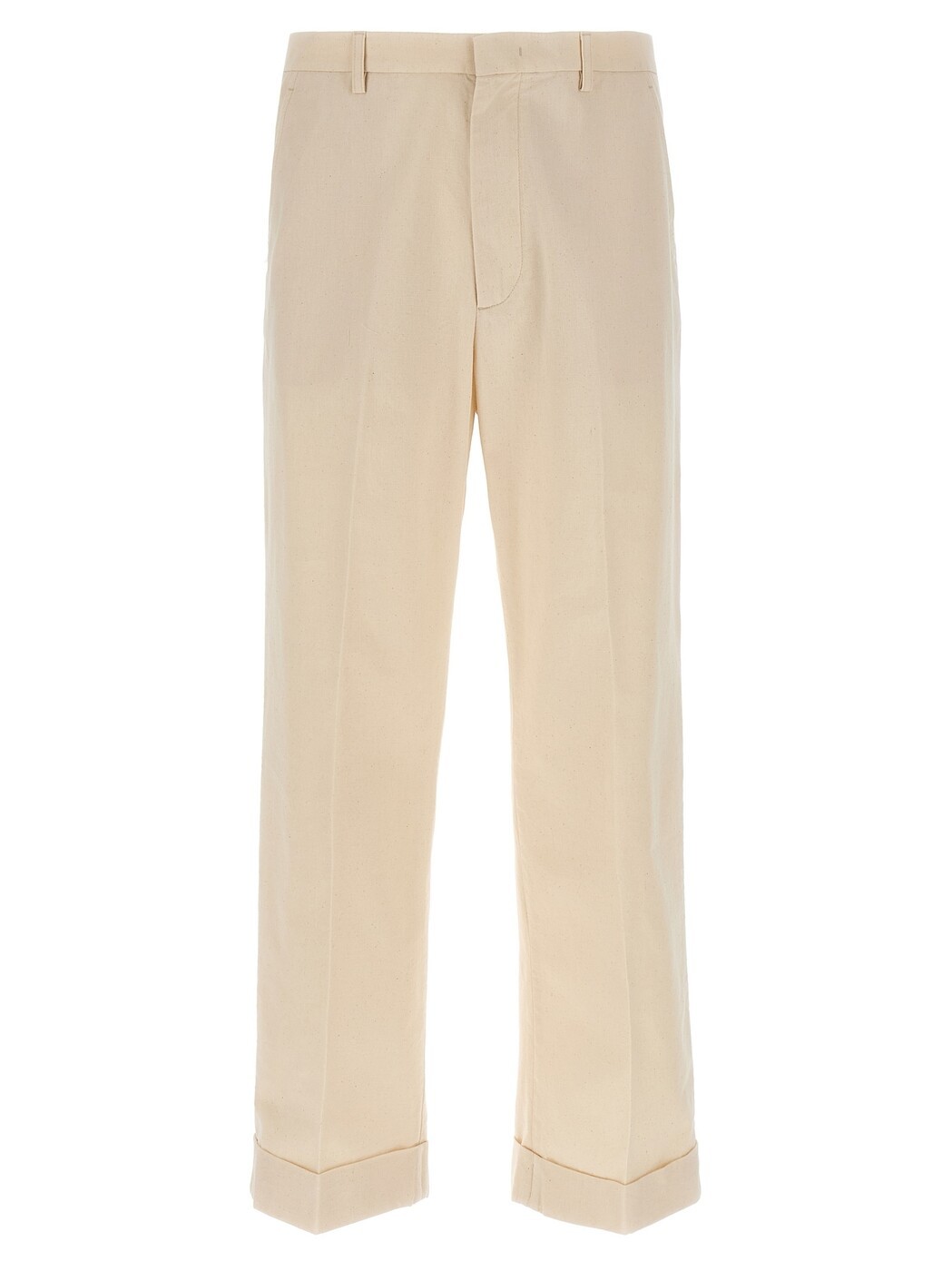 ヴァレンティノ ガラヴァーニ VALENTINO GARAVANI ズボン パンツ メンズ ベージュ Trousers Valentino Garavani turn-up trousers V3DD03QAP105X Beige 関税 送料無料 2025SS ju｜BRANDSHOP「il Tesoro」