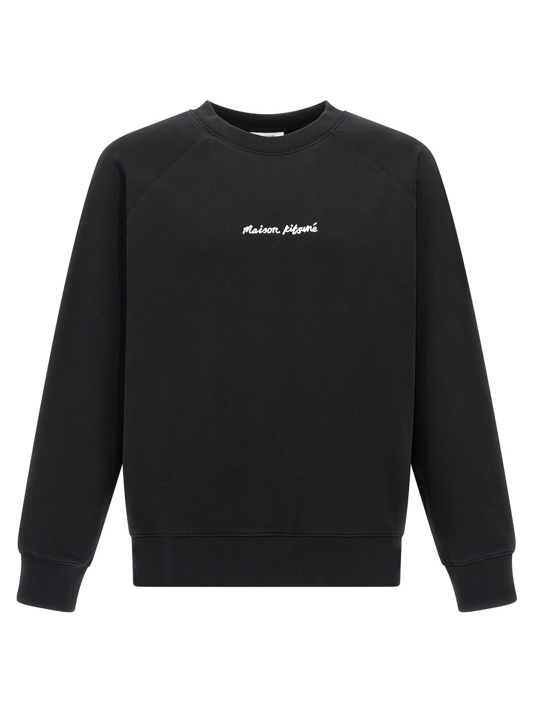 メゾン キツネ MAISON KITSUNE スウェットシャツ トレーナー メンズ ブラック Sweatshirts Logo embroidery sweatshirt OM00309KM0001P199 Black 関税 送料無料 2025SS ju|BRANDSHOP「il Tesoro」