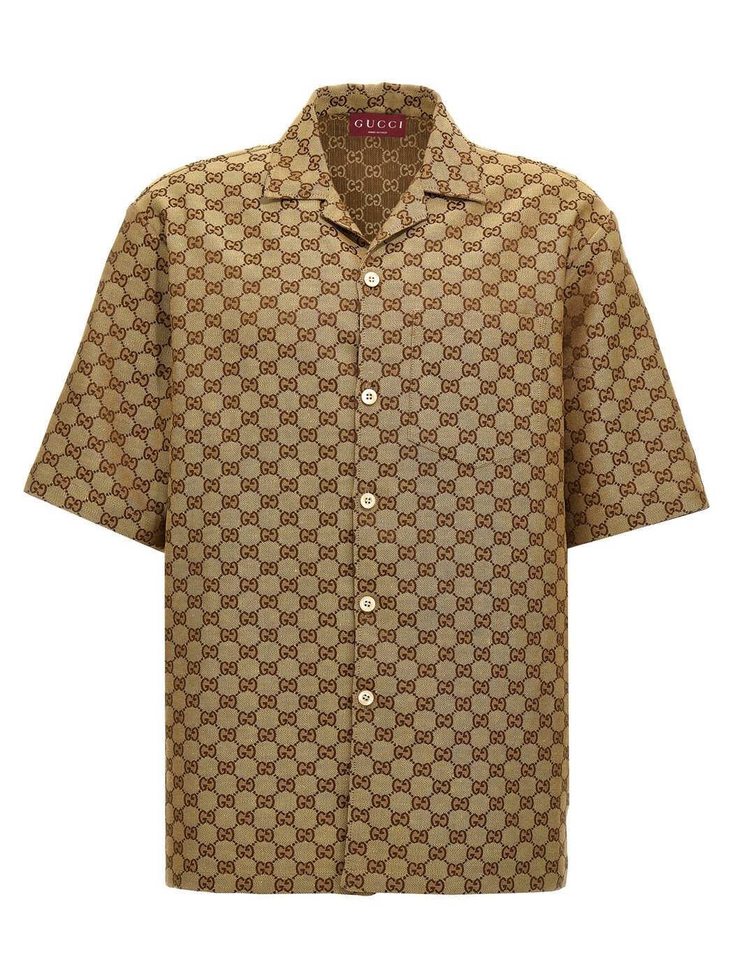 グッチ GUCCI シャツ メンズ ベージュ Shirts 'GG' shirt 742707ZAM7G2580 Beige 関税 送料無料 2026SS ju|BRANDSHOP「il Tesoro」