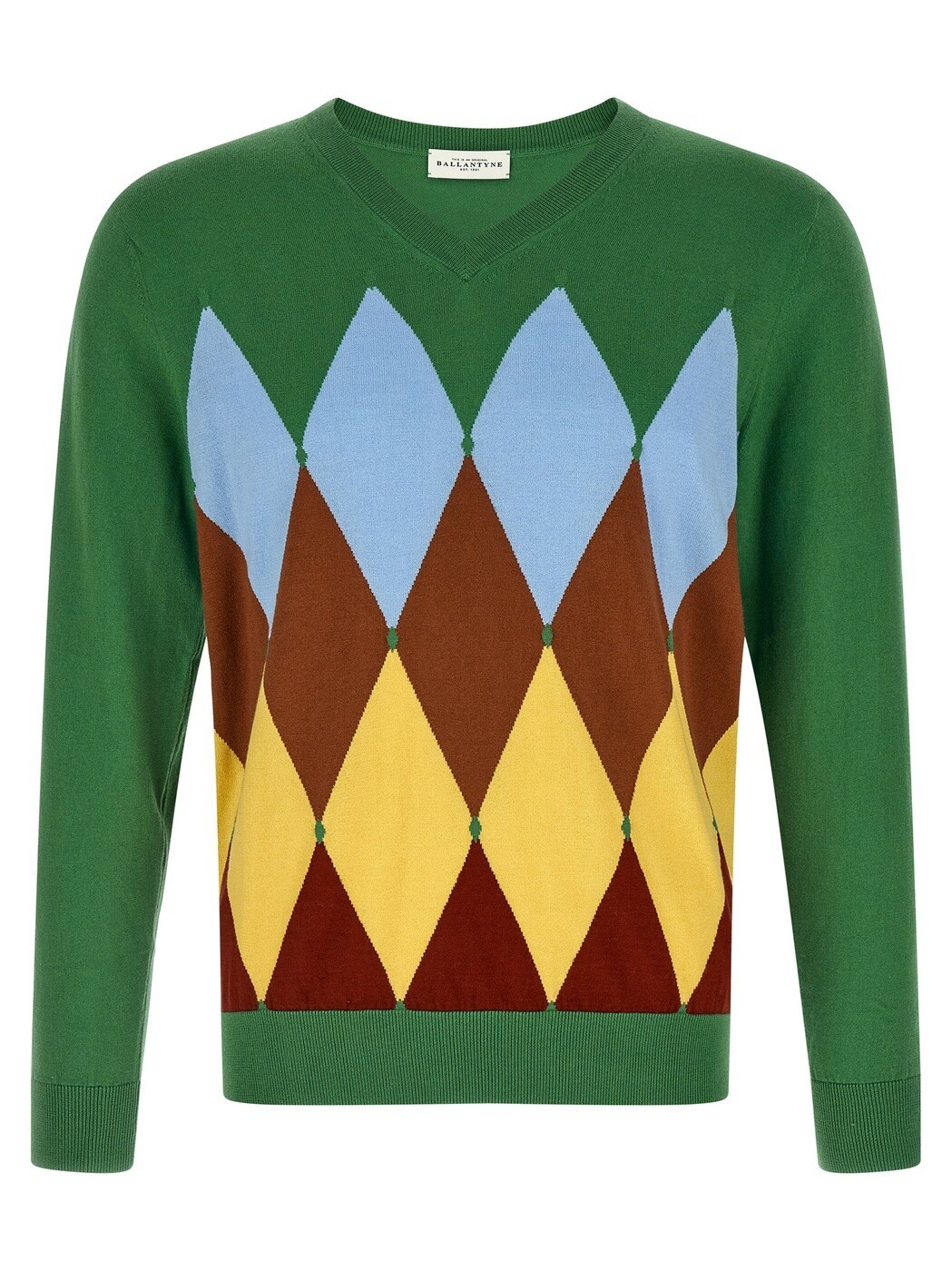 バランタイン BALLANTYNE セーター ニットウェア メンズ グリーン Knitwear Argyle sweater B2P00114CA892517 Green 関税 送料無料 2026SS ju|BRANDSHOP「il Tesoro」
