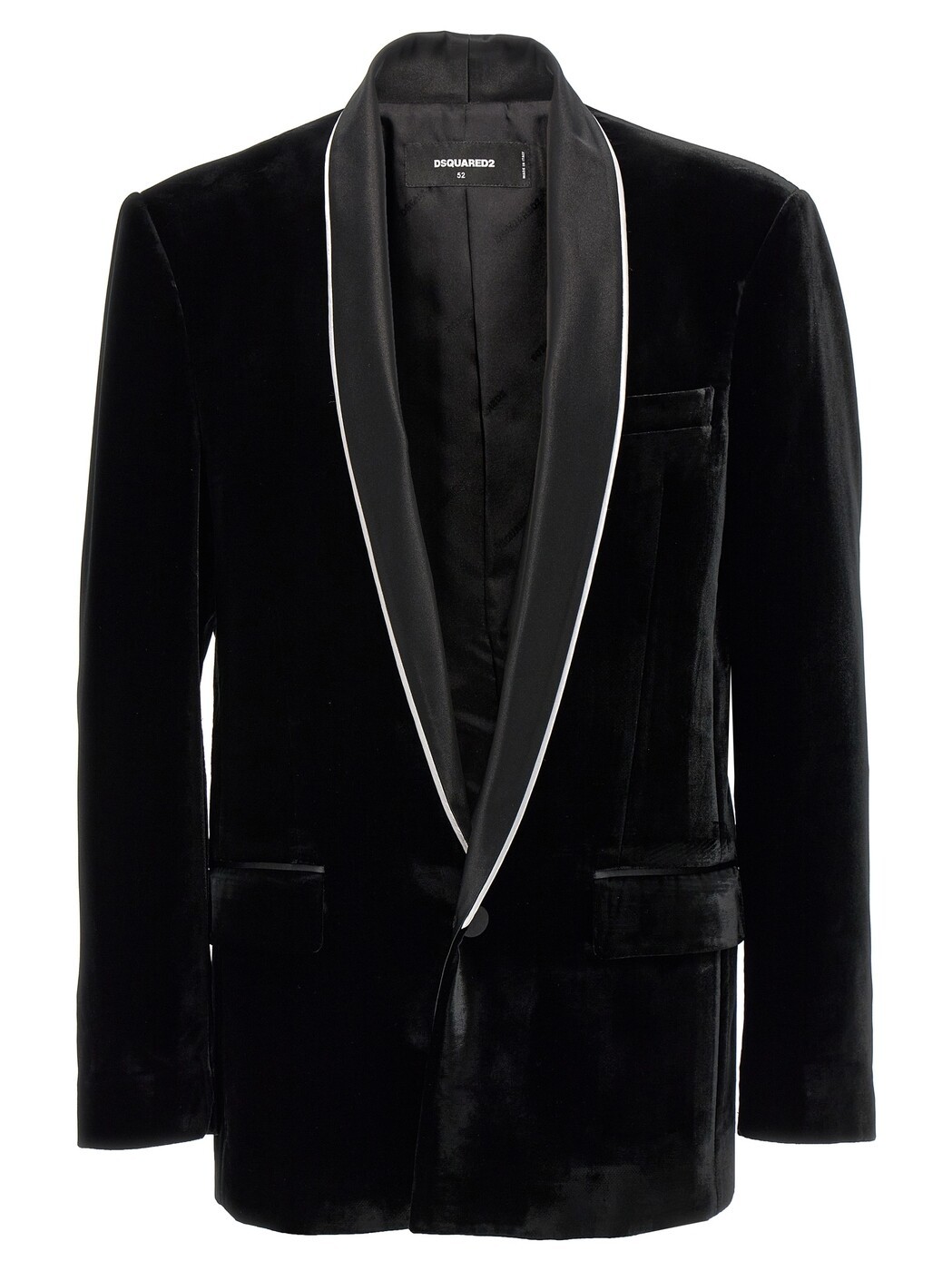 ディースクエアード DSQUARED2 ジャケット メンズ ブラック Jackets 'Velvet Sexy Palm Beach' blazer S71BN0952D35130900 Black 関税 送料無料 2024AW ju|BRANDSHOP「il Tesoro」