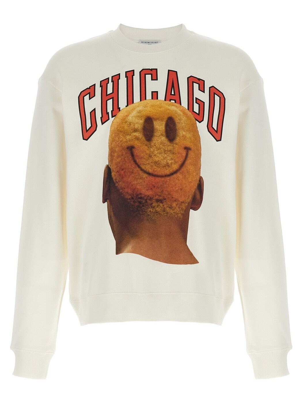 インノミネイト IH NOM UH NIT スウェットシャツ トレーナー メンズ ホワイト Sweatshirts 'Chicago - Smile' sweatshirt NUS22265081 White 関税 送料無料 2022SS ju|BRANDSHOP「il Tesoro」