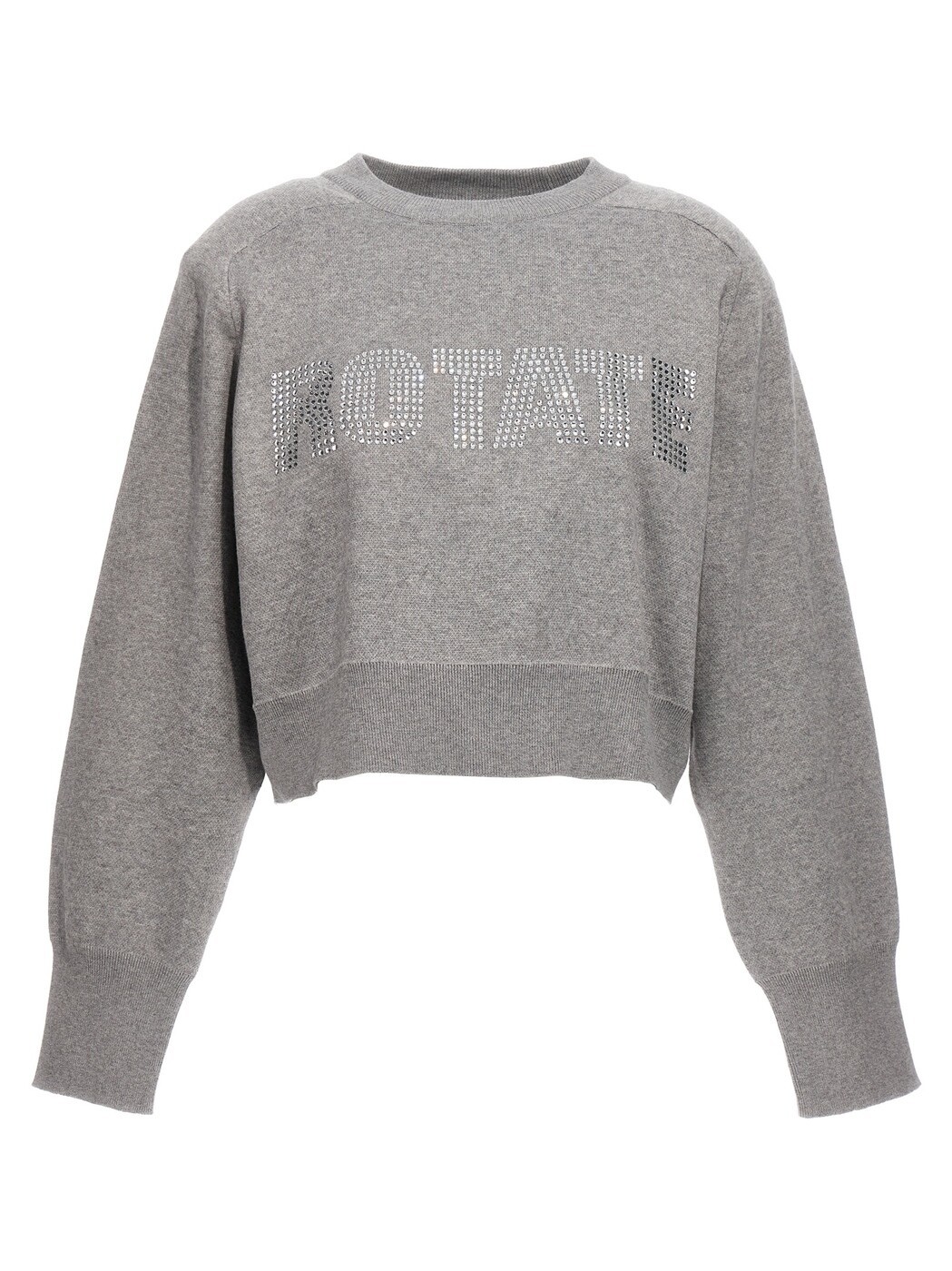 ローテート ROTATE BIRGER CHRISTENSEN セーター ニットウェア レディース グレー Knitwear Firm Knit Cropped sweater 11115215224201 Gray 関税 送料無料 2023AW ju