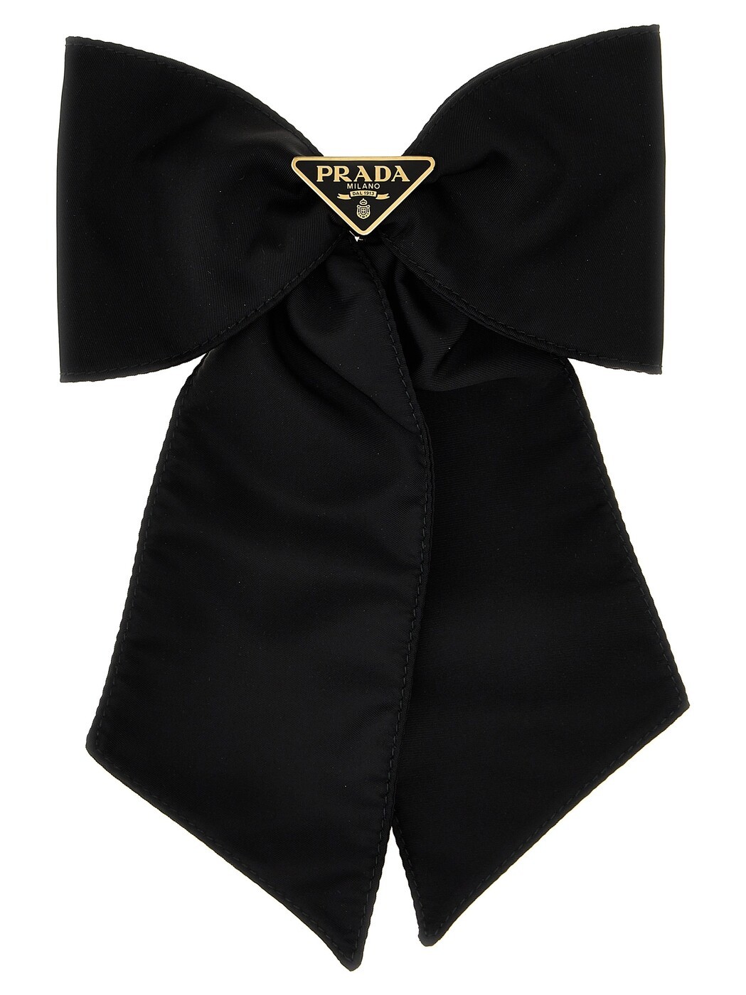 プラダ PRADA 先端技術佩び物 流行り物小物 レディース 黒いこと Hi-tech accessories Re-Nylon hair clip 1IF1632DMIF0632 Black 関税 貨物輸送無料 2025AW ju