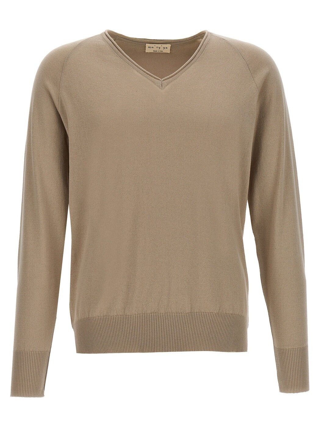 聖処女マリア MA\u0027RY\u0027YA プルオーバー 編み物御召しもの メンズ ベージュ Knitwear Cotton sweater YIK021A3 Beige 関税 貨物輸送無料 2023SS ju
