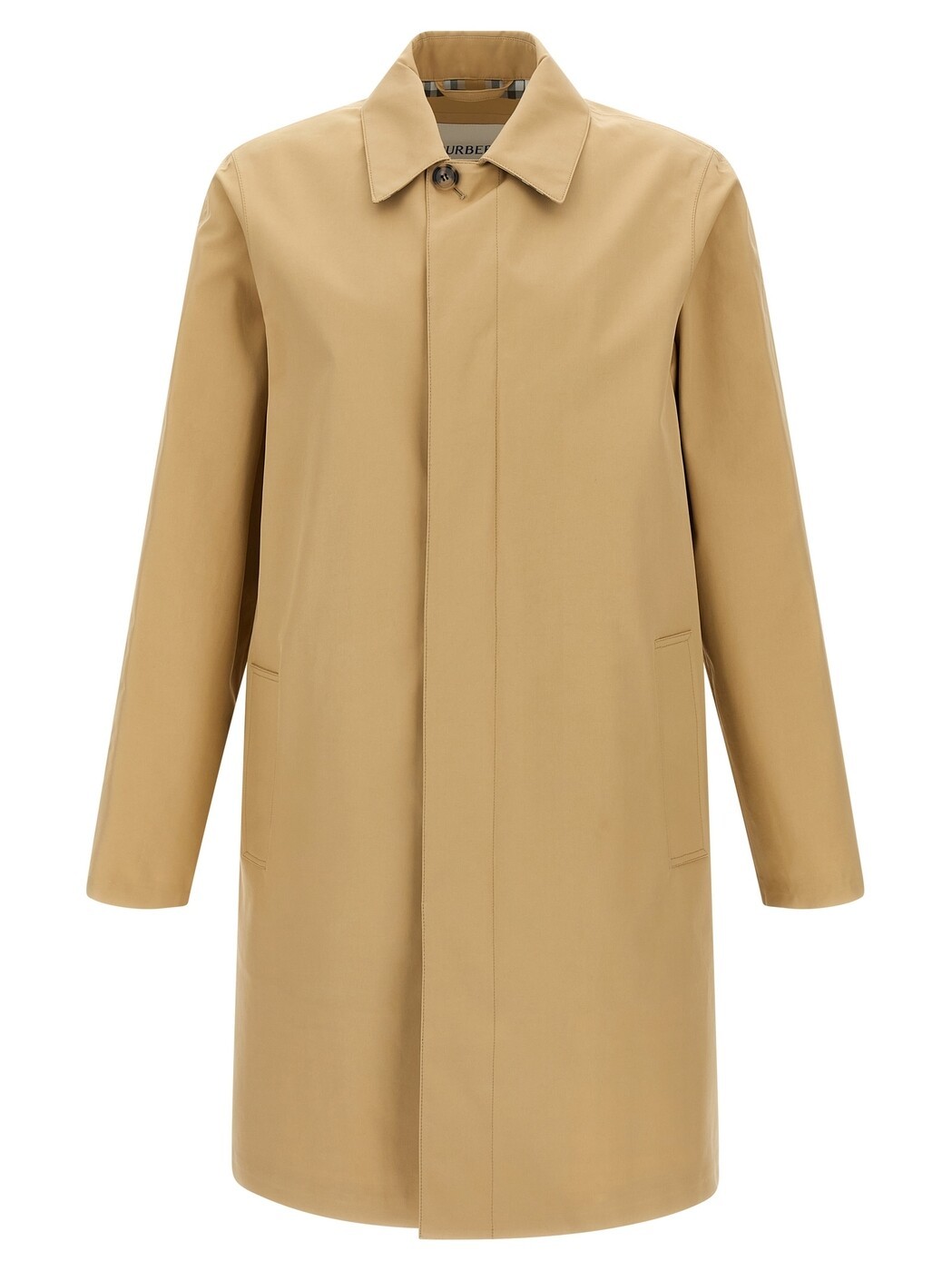 バーバリー BURBERRY トレンチ 厚地の外套 メンズ ベージュ Coats and Trench \u0027York\u0027 car coat 8110195FLAX Beige 関税 貨物輸送無料 2025AW ju