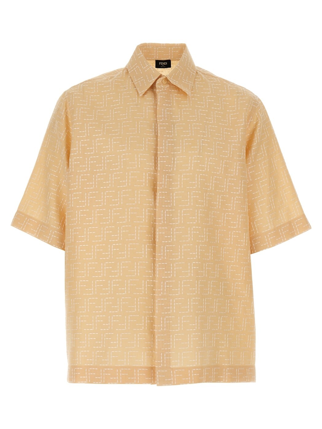 フェンディ FENDI シャツ メンズ ベージュ Shirts FF Jacquard Shirt FS1317AU6YF0PKL Beige 関税 送料無料 2025SS ju|BRANDSHOP「il Tesoro」