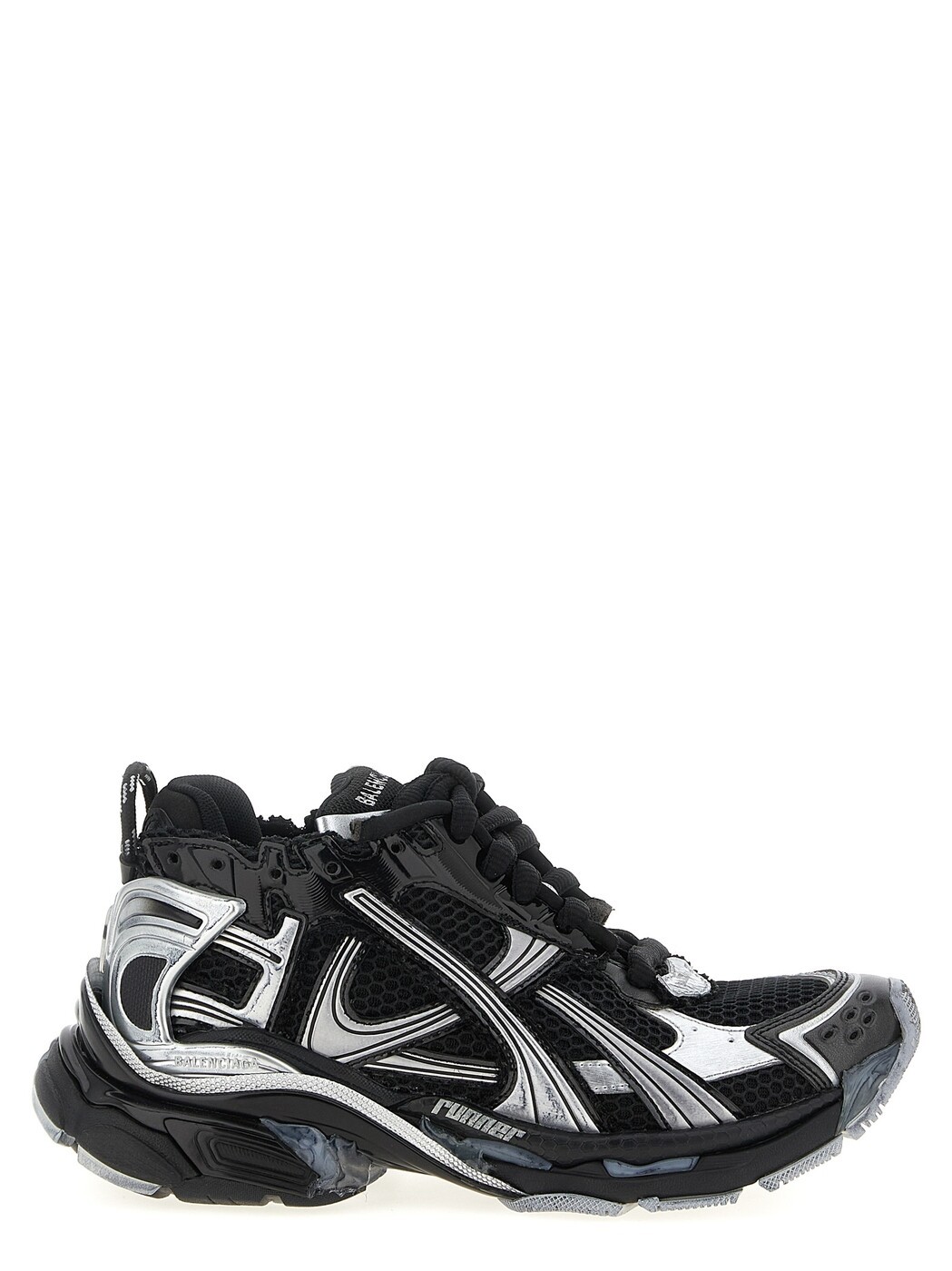 バレンシアガ BALENCIAGA スニーカー レディース 黒いこと Sneakers \u0027Runner\u0027 sneakers 772767W3RMU1100 Black 関税 貨物輸送無料 2025AW ju