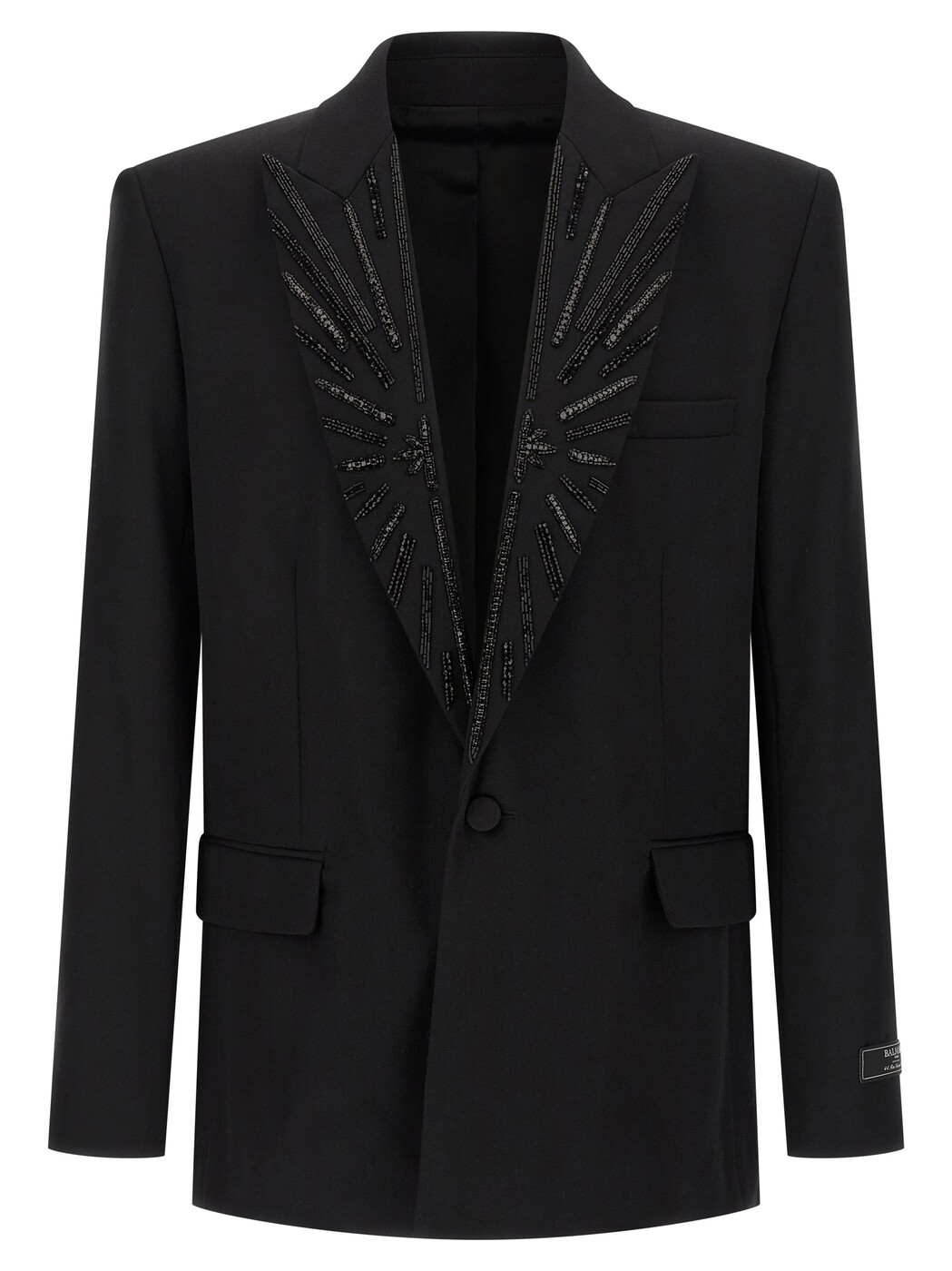 バルマン BALMAIN 上衣 メンズ 黒いこと Jackets Crystal blazer GH1SE492PD31EAP Black 関税 貨物輸送無料 2026SS ju