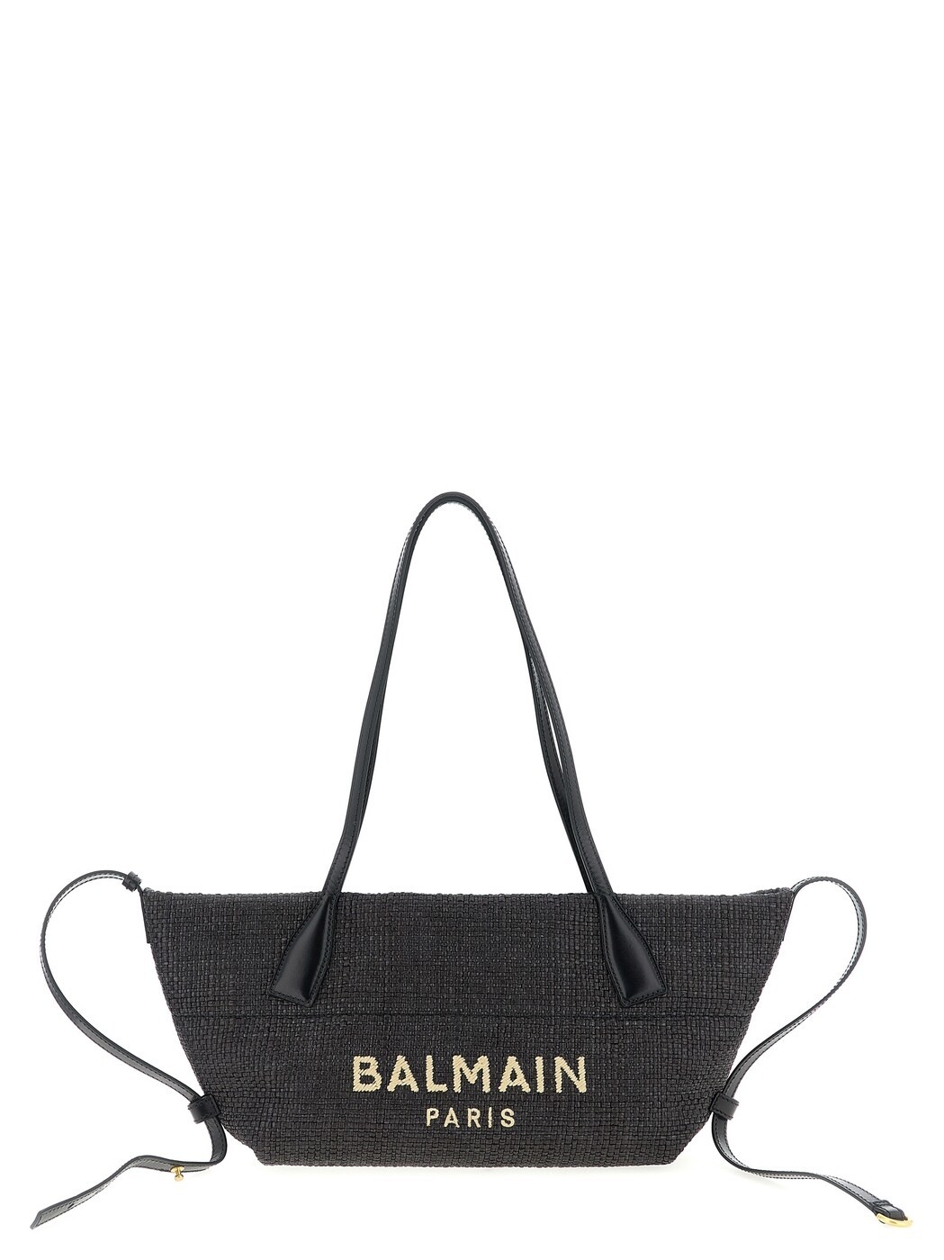 バルマン BALMAIN トートバッグ レディース ブラック Tote bags Shooping 'Track-small rafia' GN1FD039TRAA0PA Black 関税 送料無料 2026SS ju|BRANDSHOP「il Tesoro」