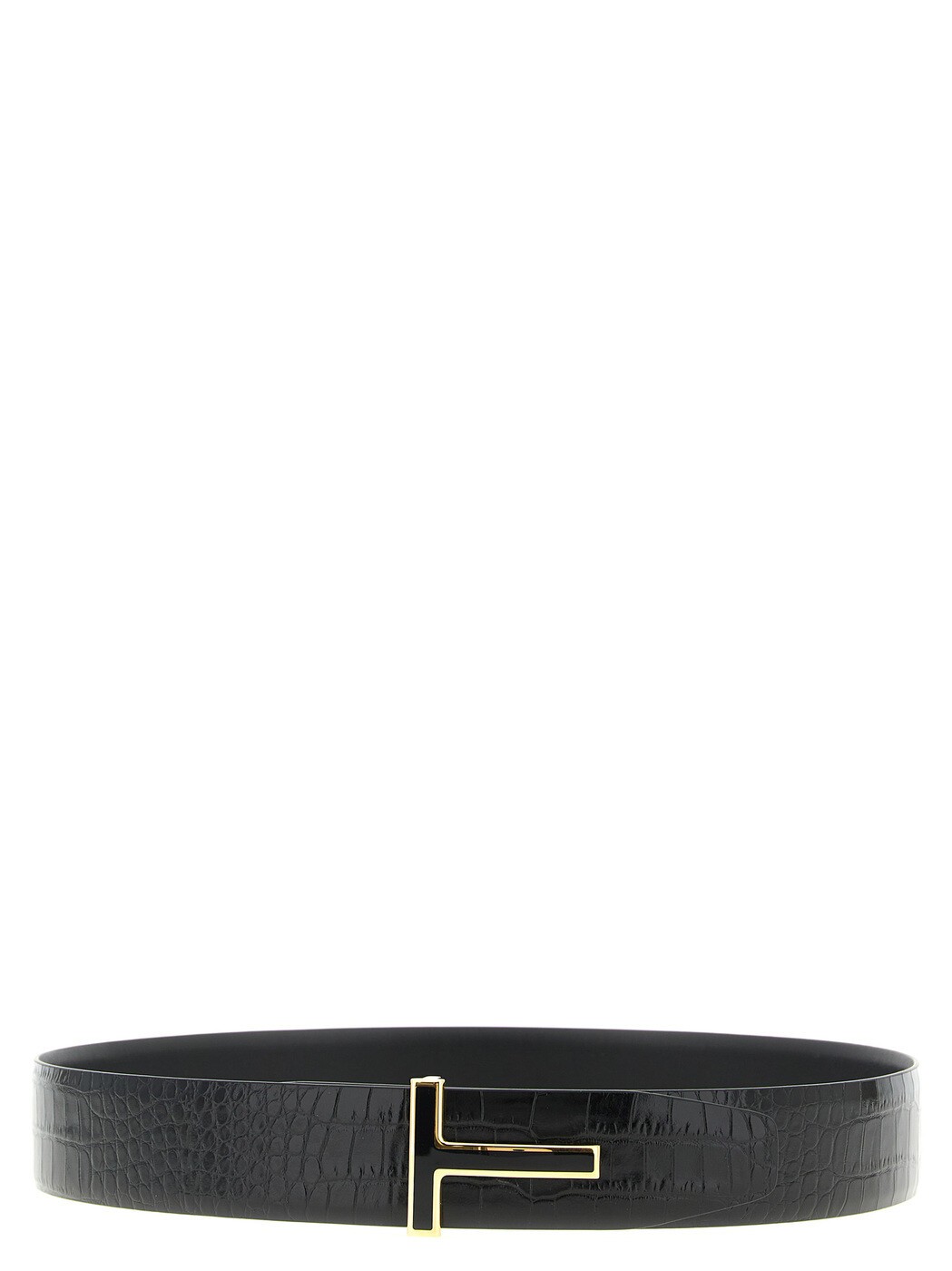 トム ジェラルド・r・フォード TOM FORD 三尺帯 メンズ 黒いこと Belts Reversible crocodile belt 結核症247LCL439GNAA Black 関税 貨物輸送無料 2026SS ju