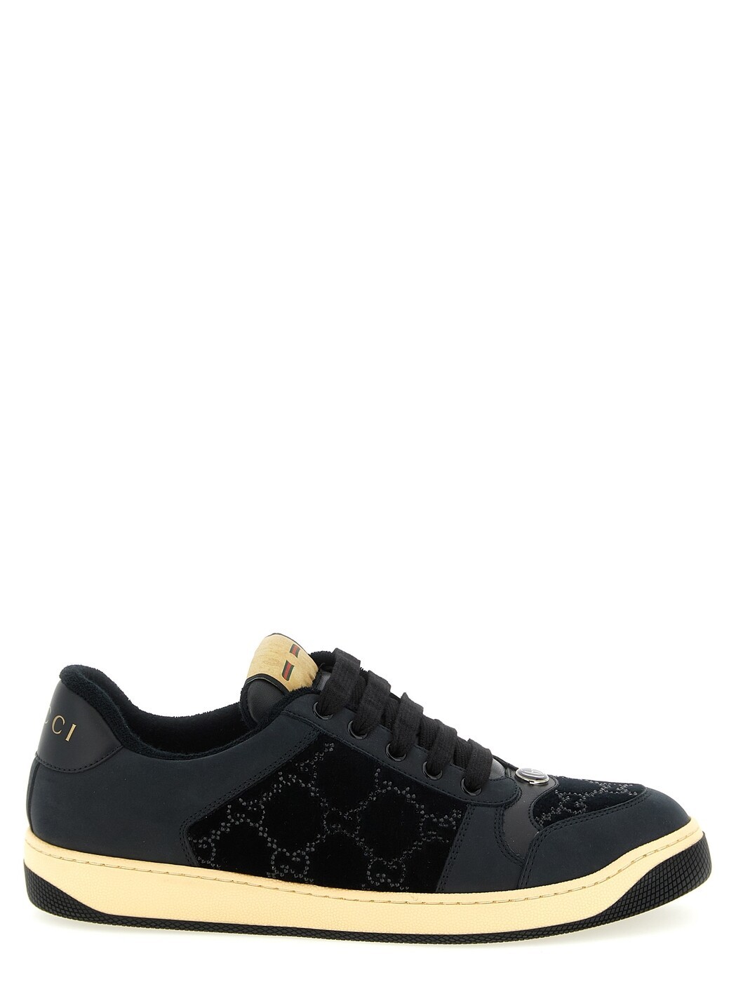 グッチ GUCCI スニーカー レディース 黒いこと Sneakers \u0027Screener\u0027 sneakers 853276FAFFM1078 Black 関税 貨物輸送無料 2026SS ju